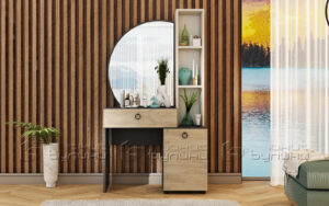 Comoda Confort, 95x44x170, grafit/stejar/casmir