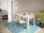 Masa extensibila Havana, 120(160)x80x74, stejar blanco