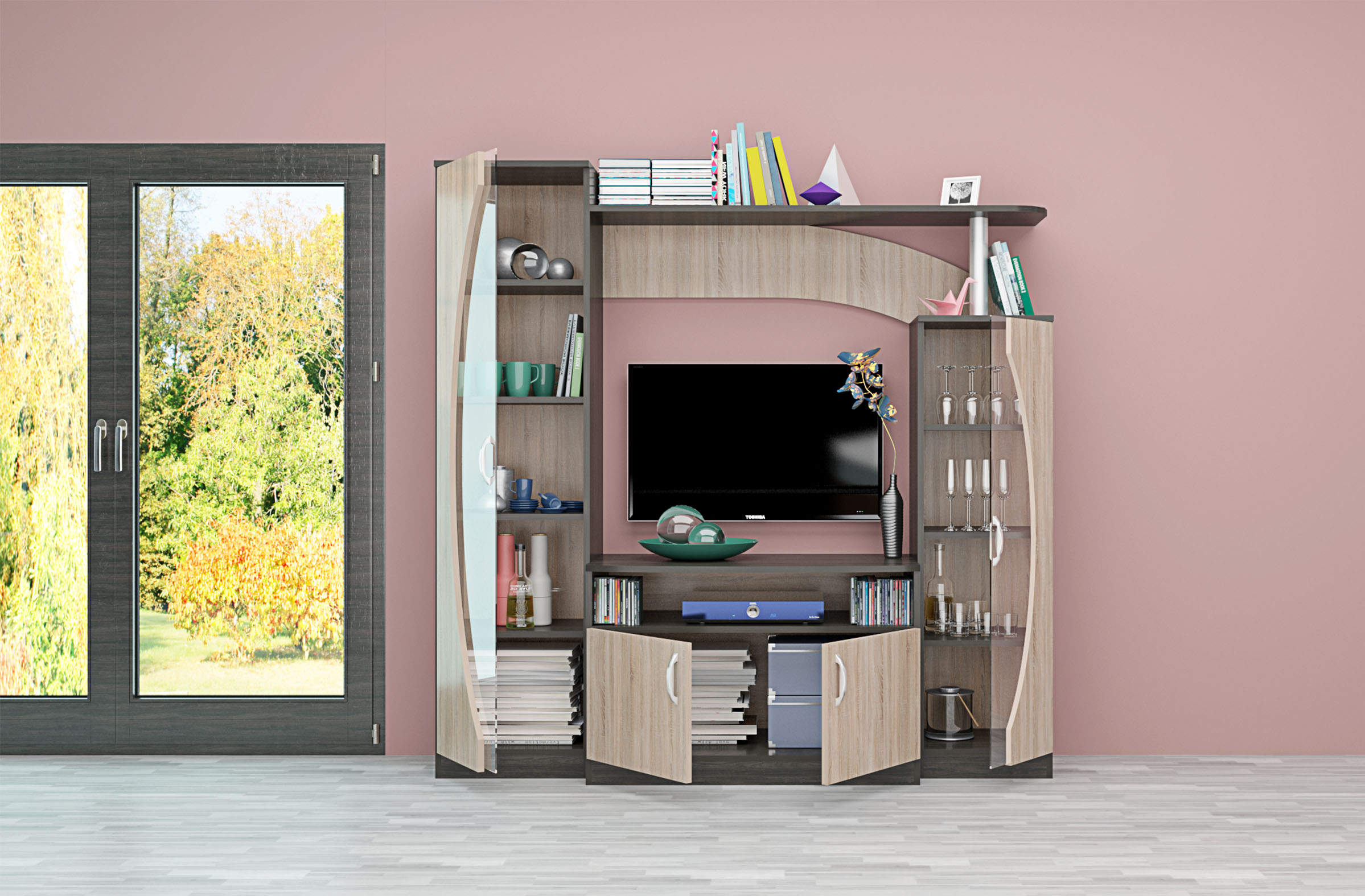 Living Ida, 160x160, carbon/ sonoma - imagine 2