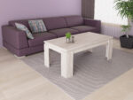 Masuta de cafea extensibila Iren PR, 100-130x60x55, stejar blanco