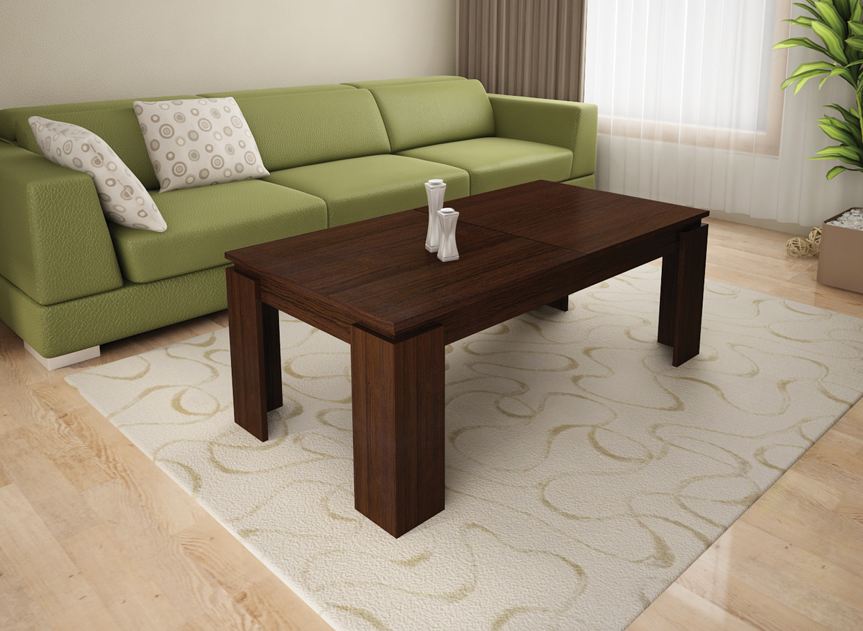 Masuta de cafea extensibila Iren PR, 100-130x60x55, wenge