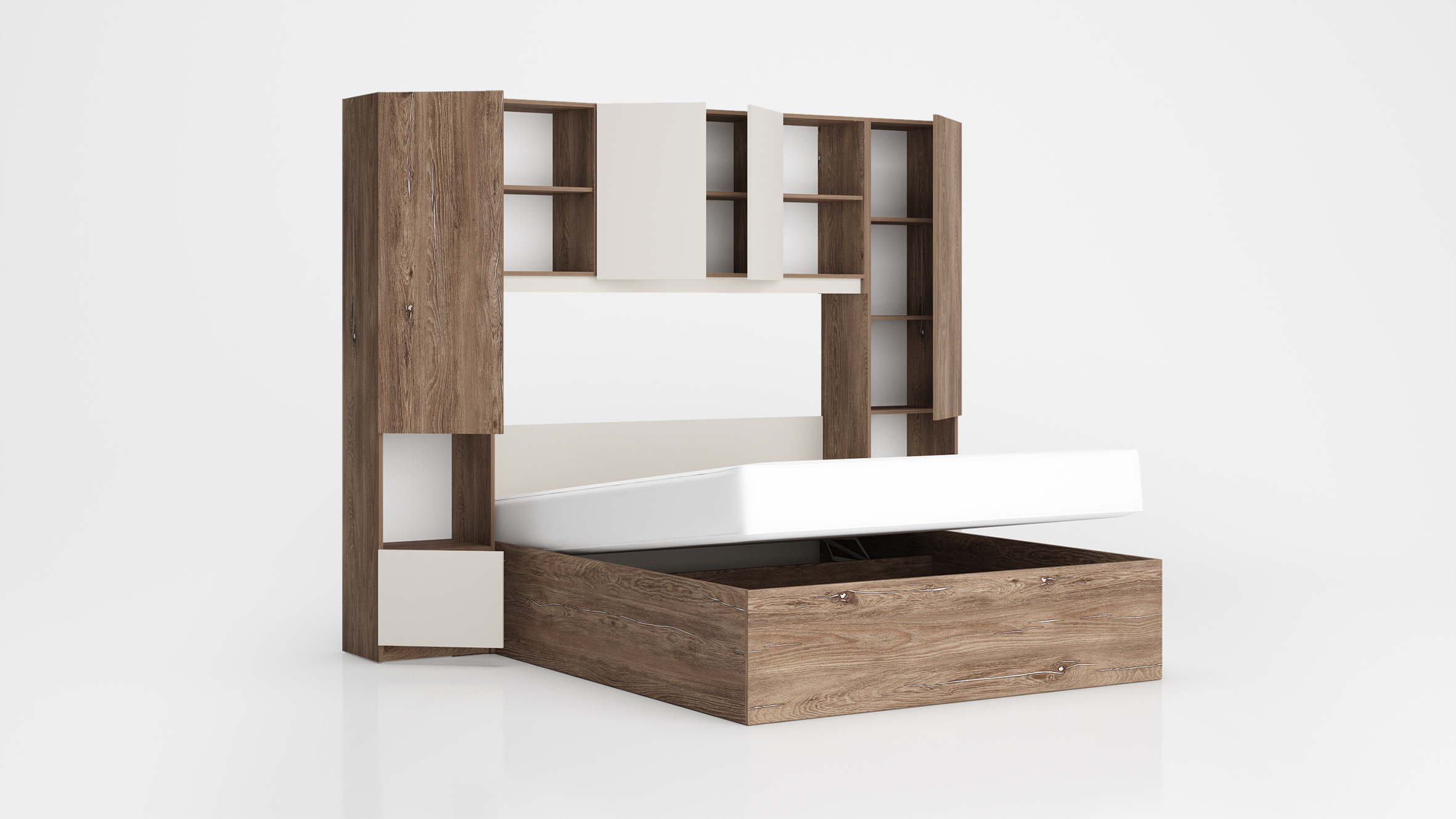 Set dormitor Lora, brown silverjack/ casmir - imagine 4