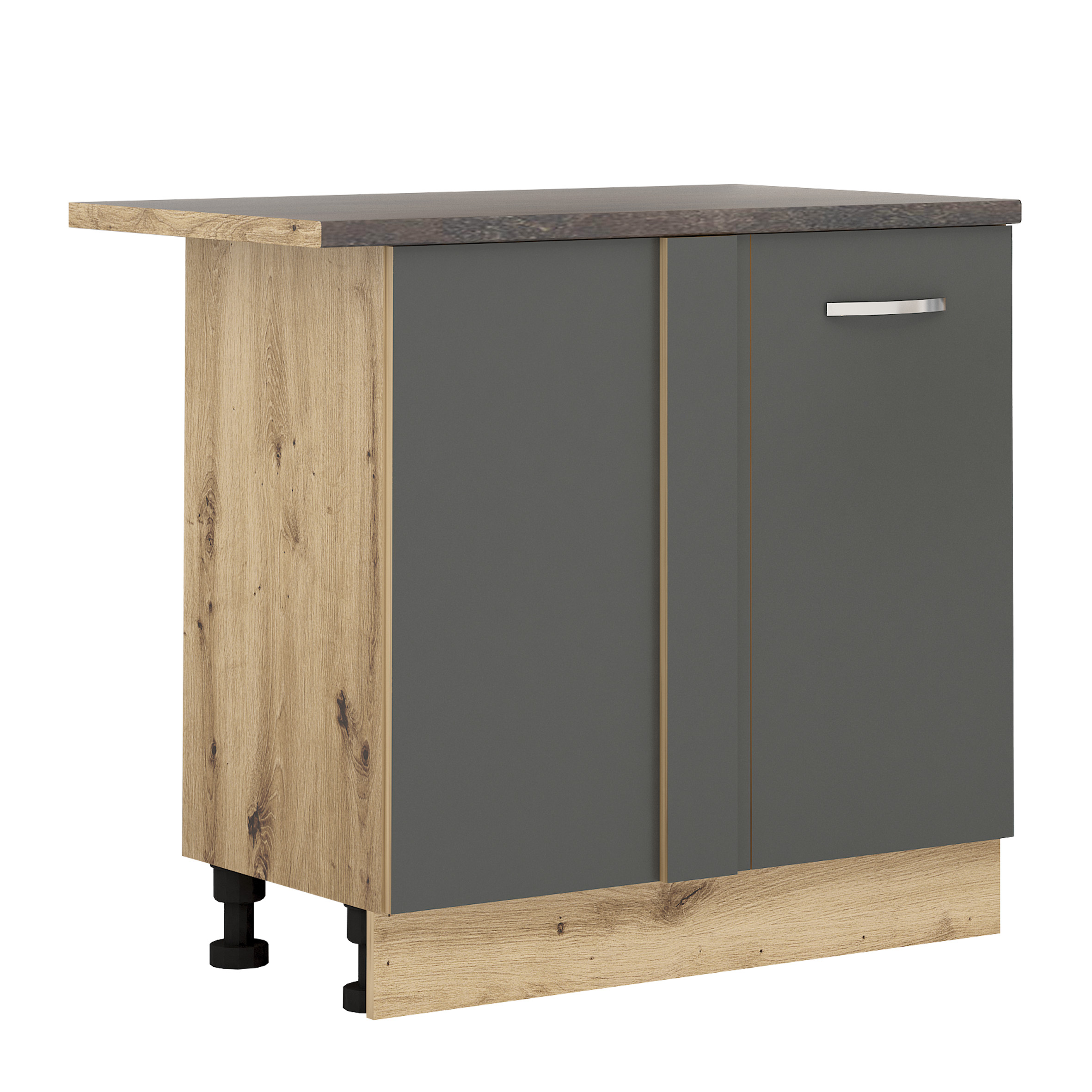 Corp inferior Loren B10, 90x87, antracit mat/artizan