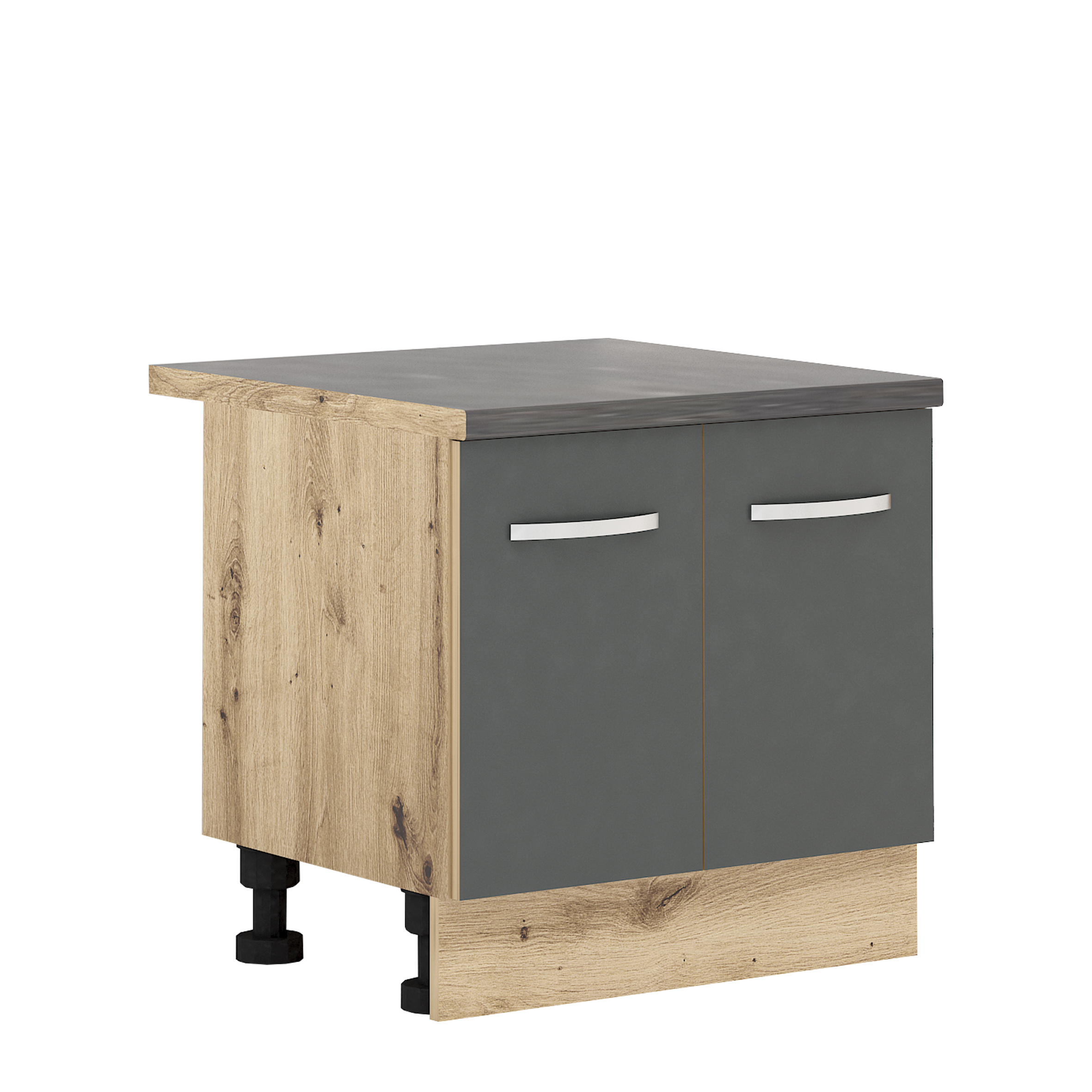 Corp inferior jos pentru cuptor independent Loren B50, 60x48, antracit mat/artizan