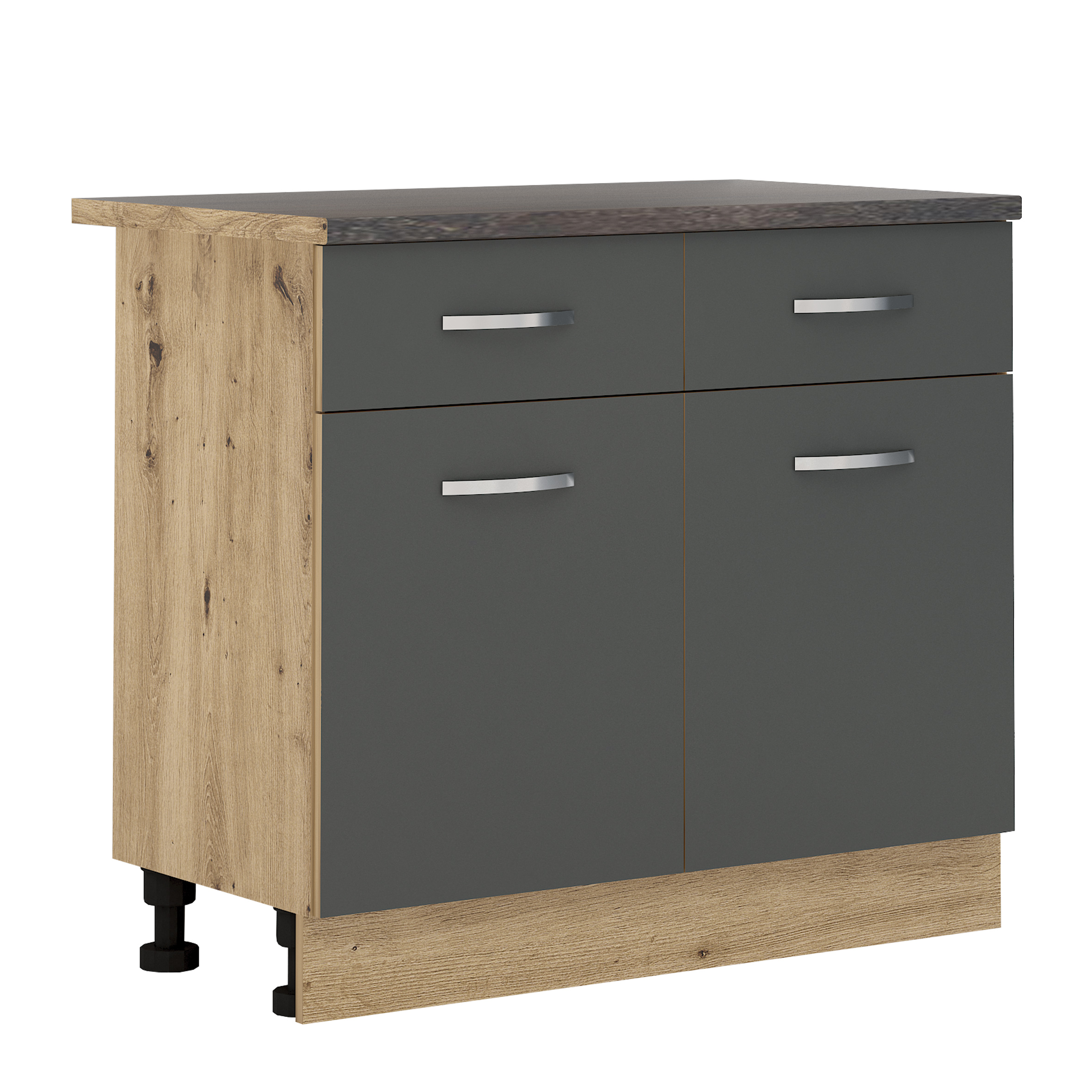 Corp inferior Loren B63, 100x87, antracit mat/artizan
