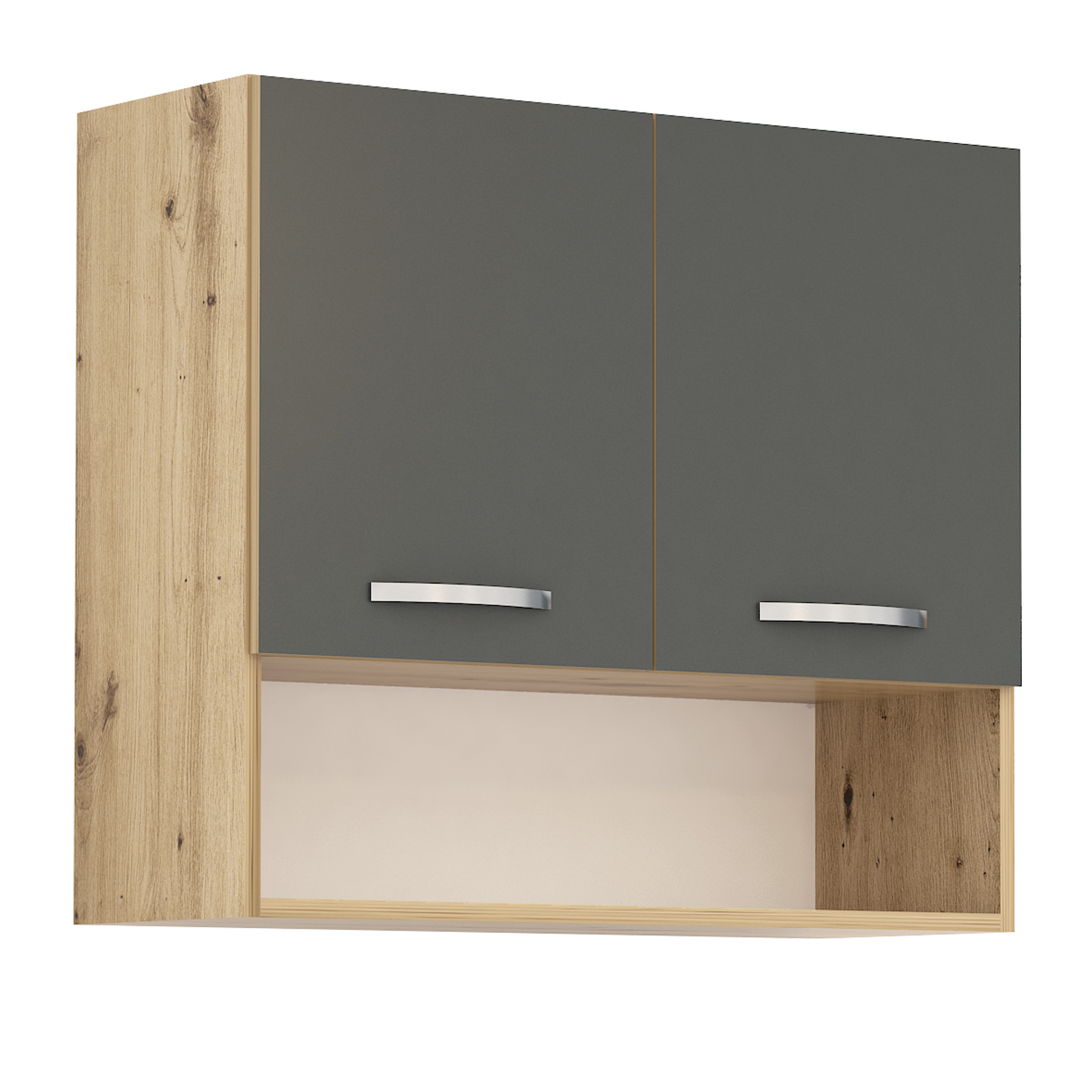 Corp superior Loren G15, 2 usi si nisa, 80x70, antracit mat/ artizan
