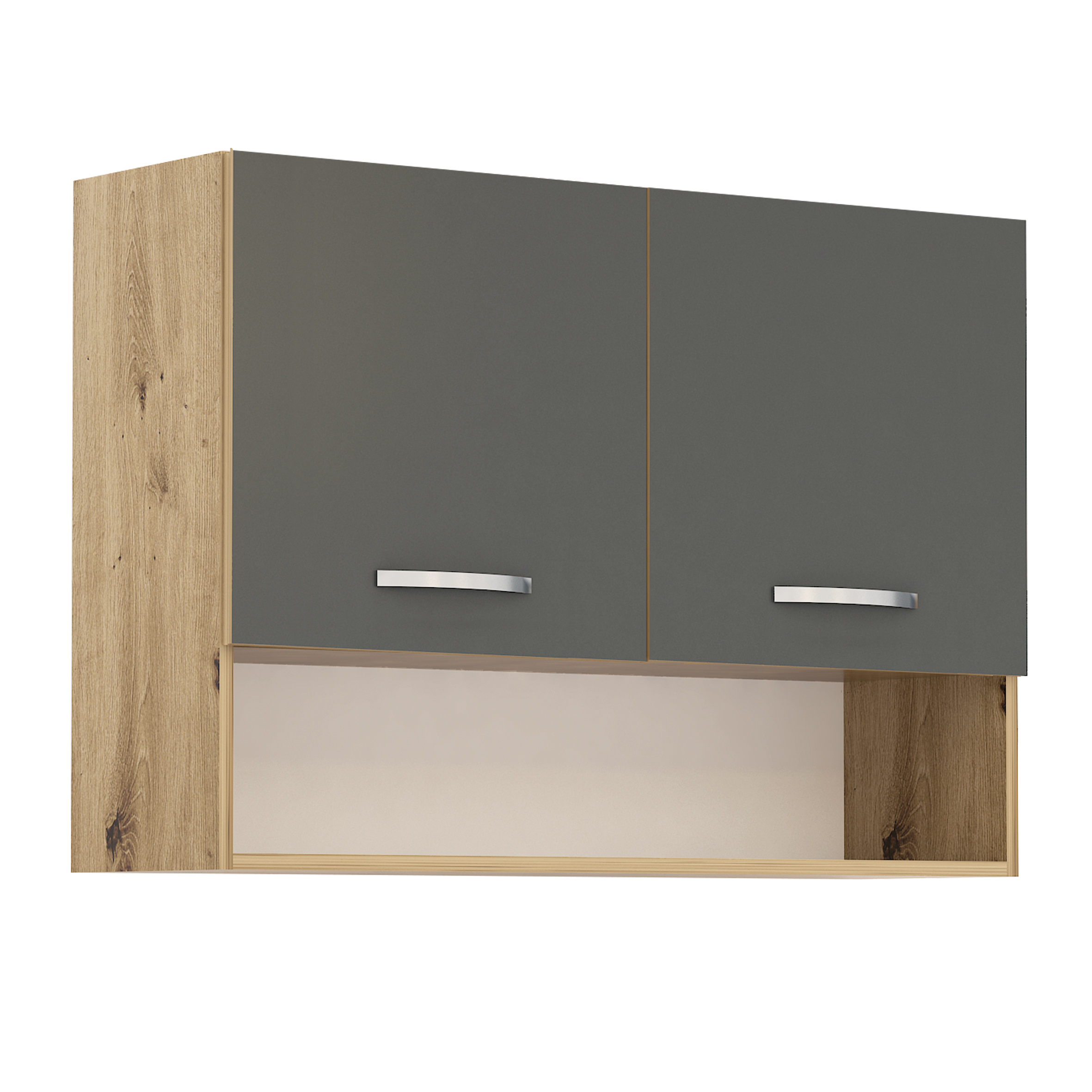 Corp superior Loren G29, 2 usi si nisa, 100x70, antracit mat/artizan