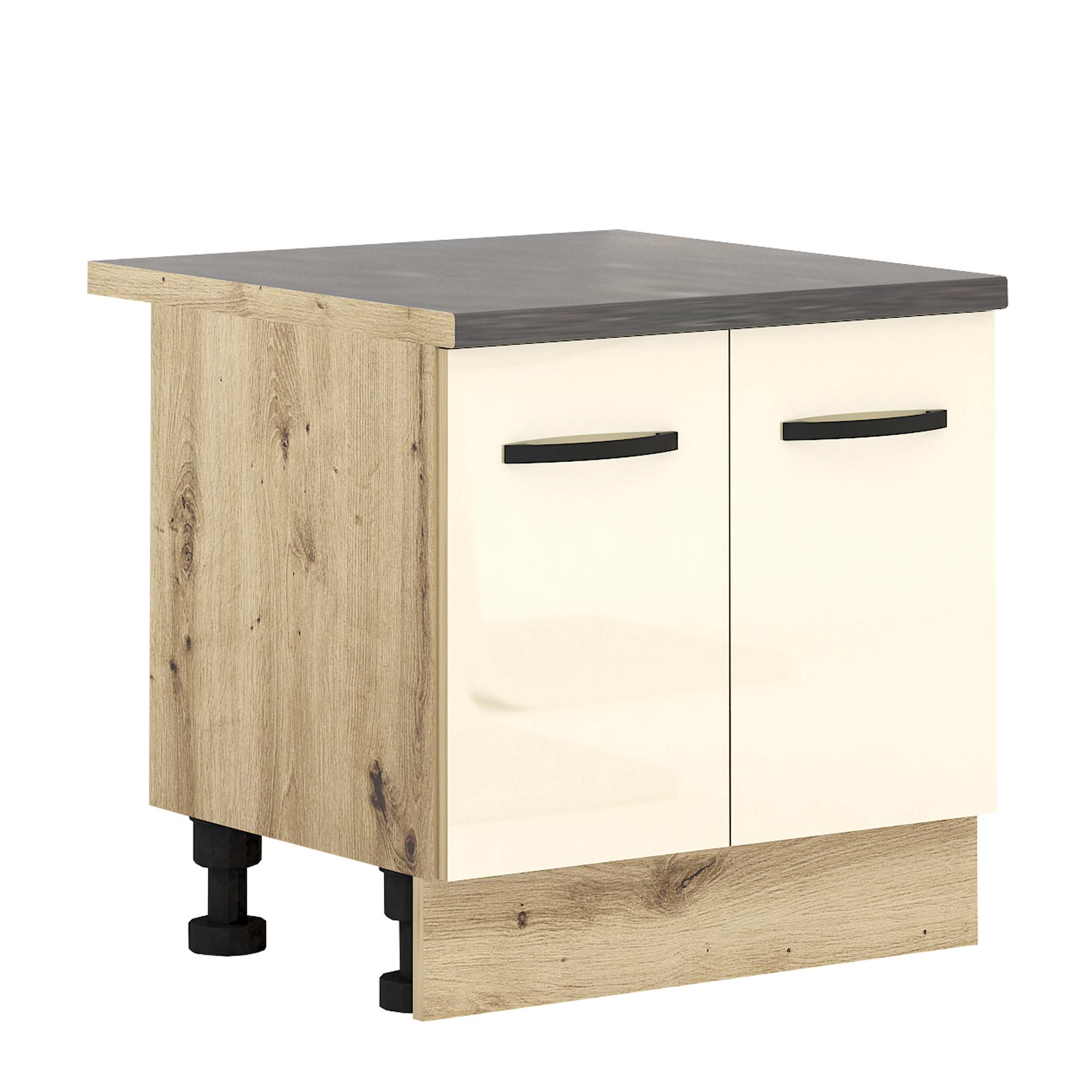 Corp inferior jos pentru cuptor independent Loren B50, 60x48, migdala lucios/artizan