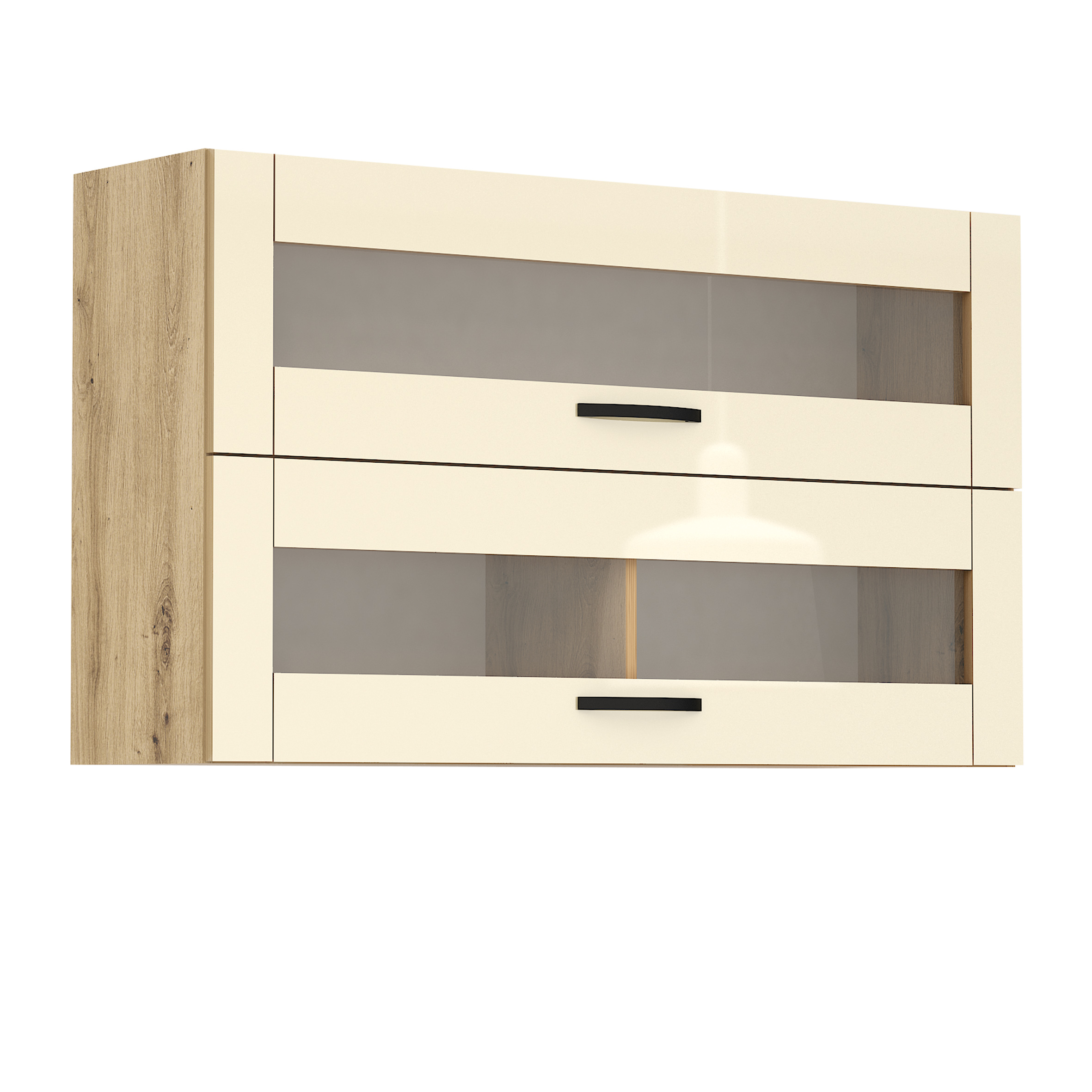 Corp superior vitrina Loren G39, 120x70, migdala lucios/artizan
