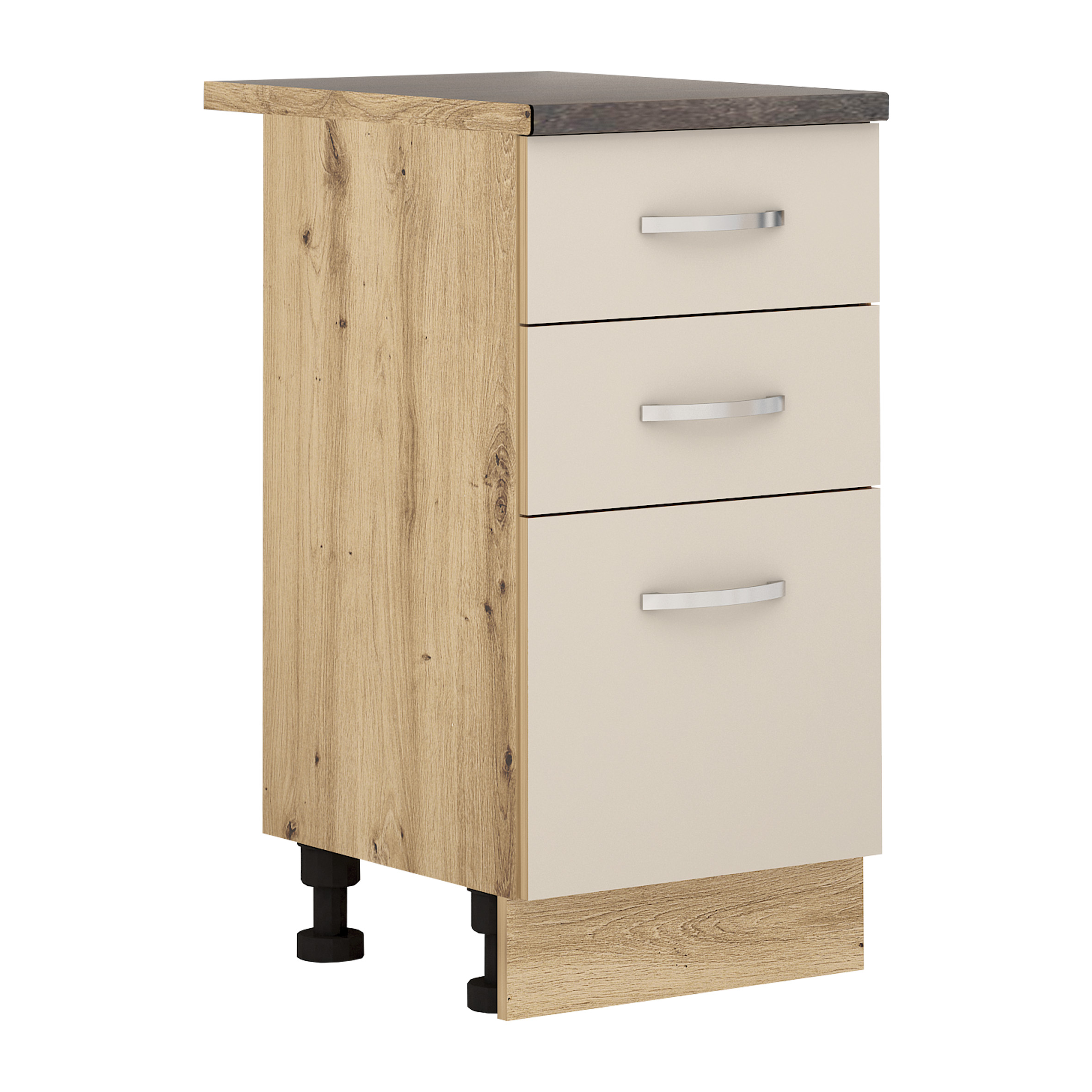Corp inferior Loren B76, 1 usa si 2 sertare, 45x87, casmir mat/artizan