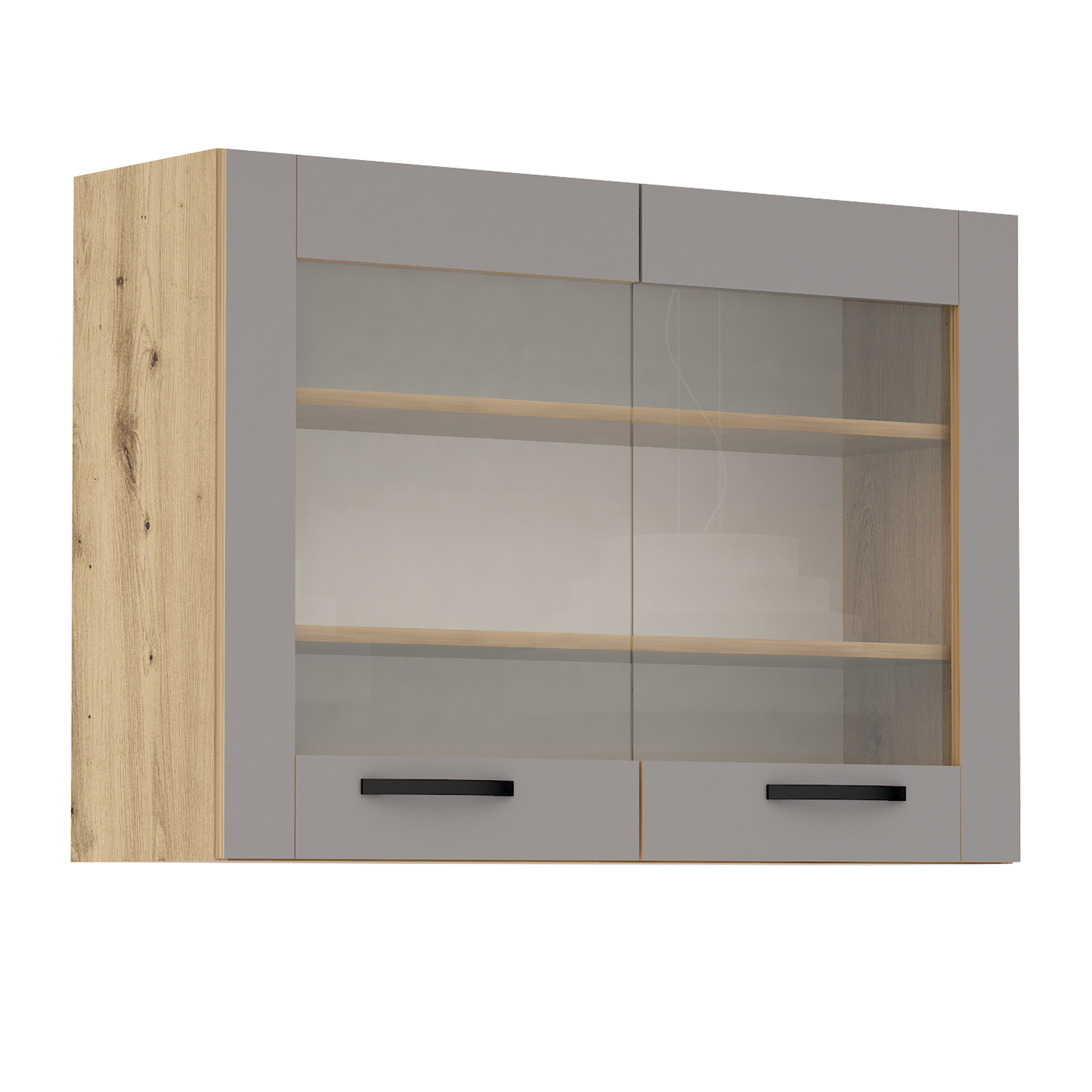 Corp superior vitrina Loren G27, 100x70, gri mat/artizan