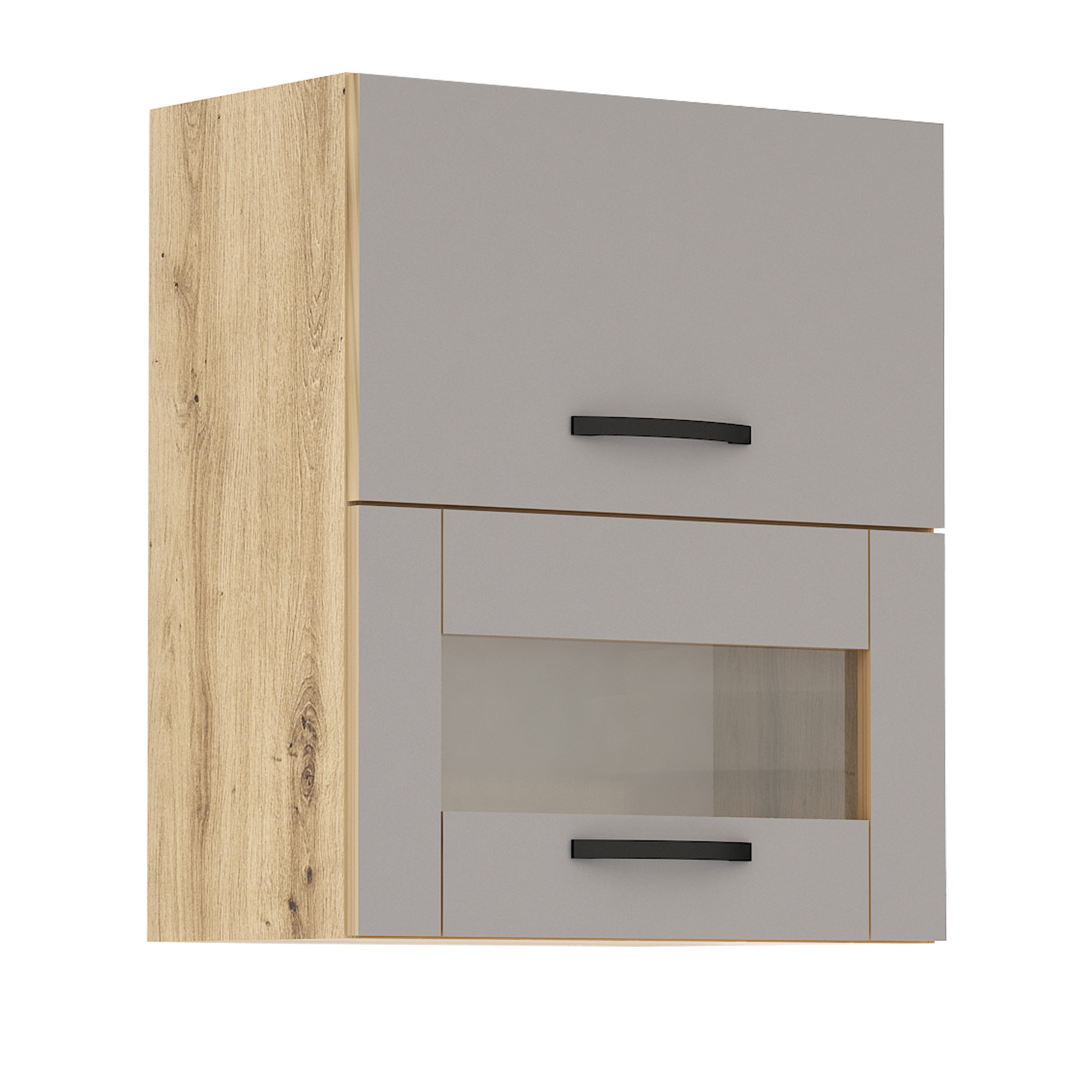 Corp superior vitrina Loren G40, 60x70, gri mat/artizan