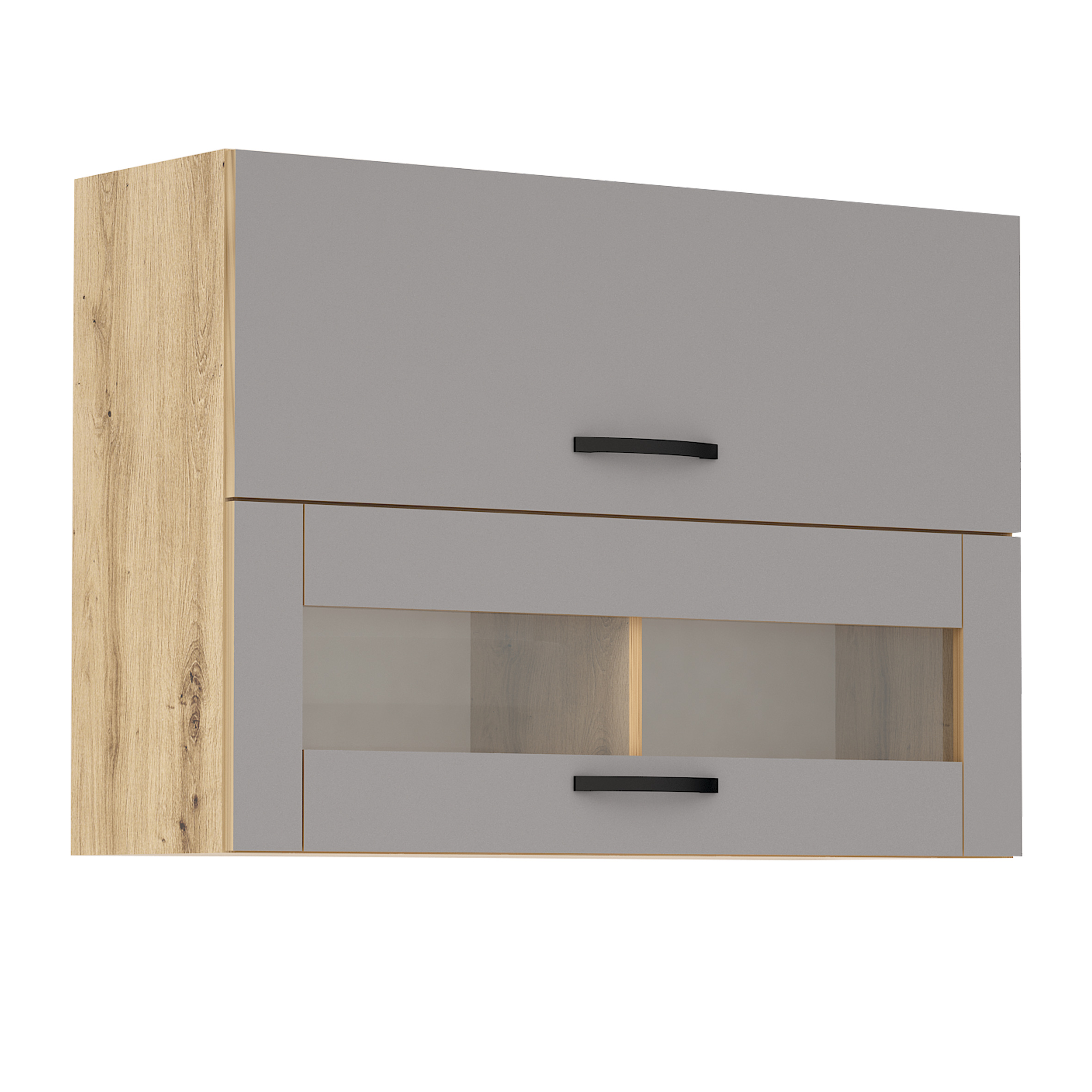 Corp superior vitrina Loren G42, 100x70, gri mat/artizan