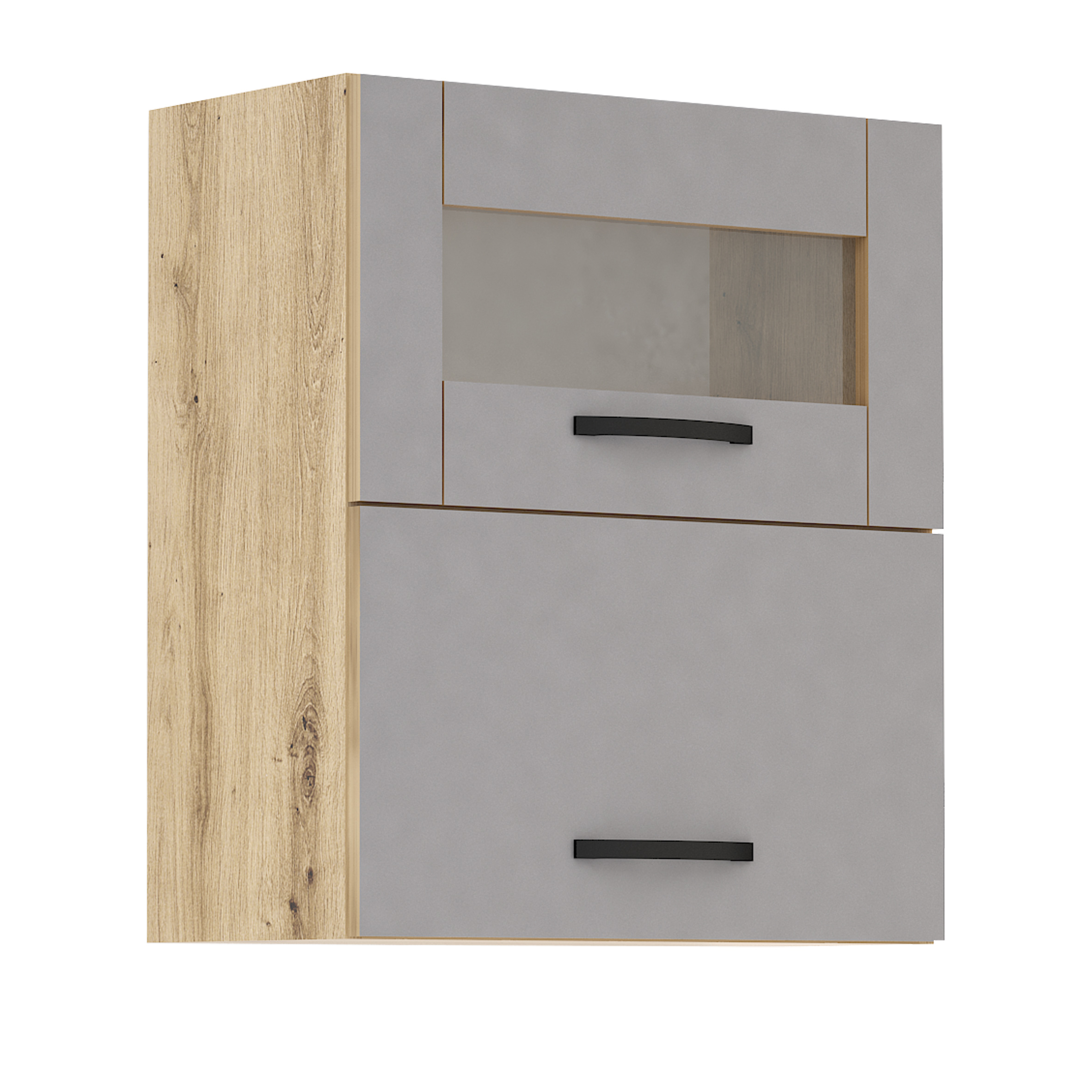 Corp superior vitrina Loren G44, 60x70, gri mat/artizan