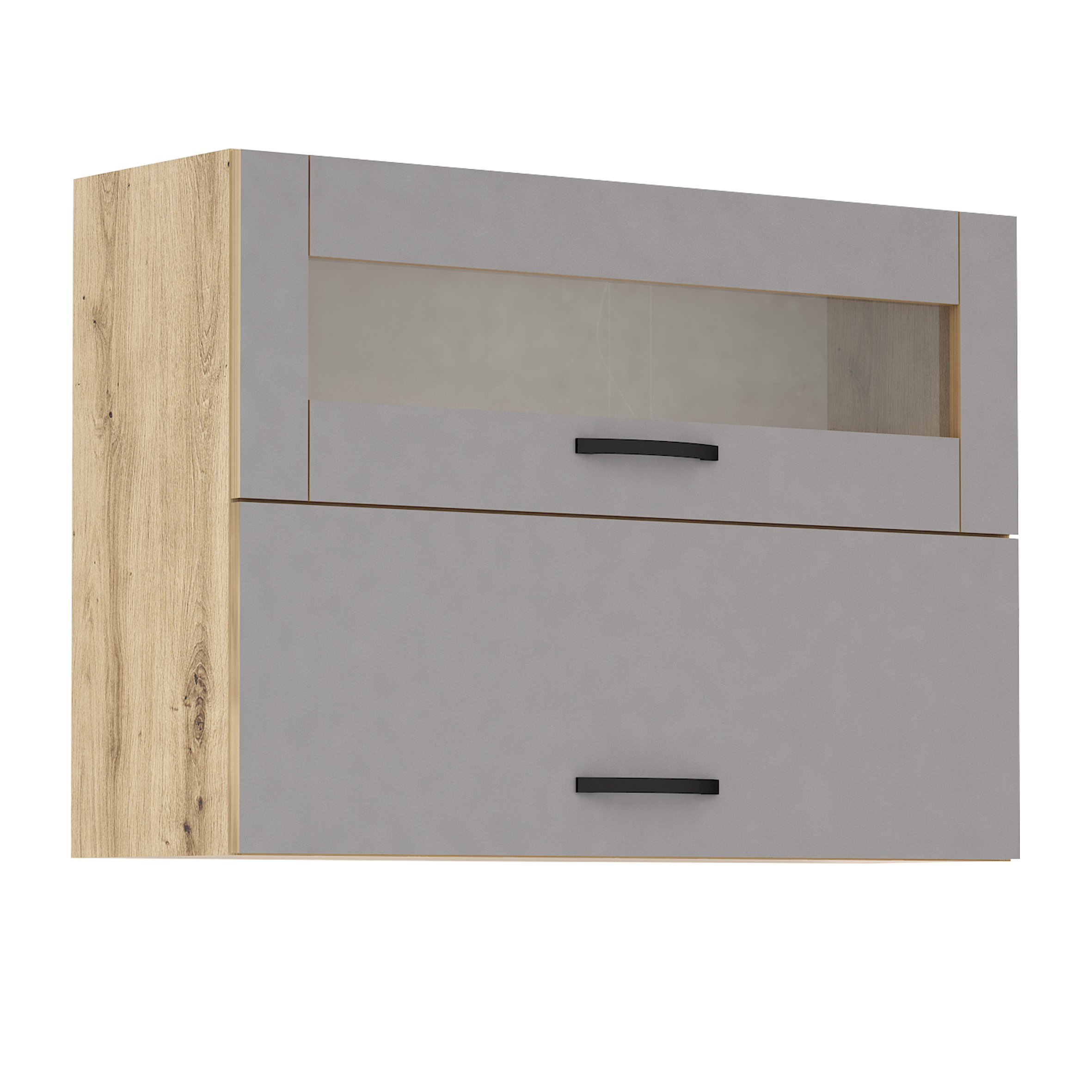 Corp superior vitrina Loren G46, 100x60, gri mat/artizan