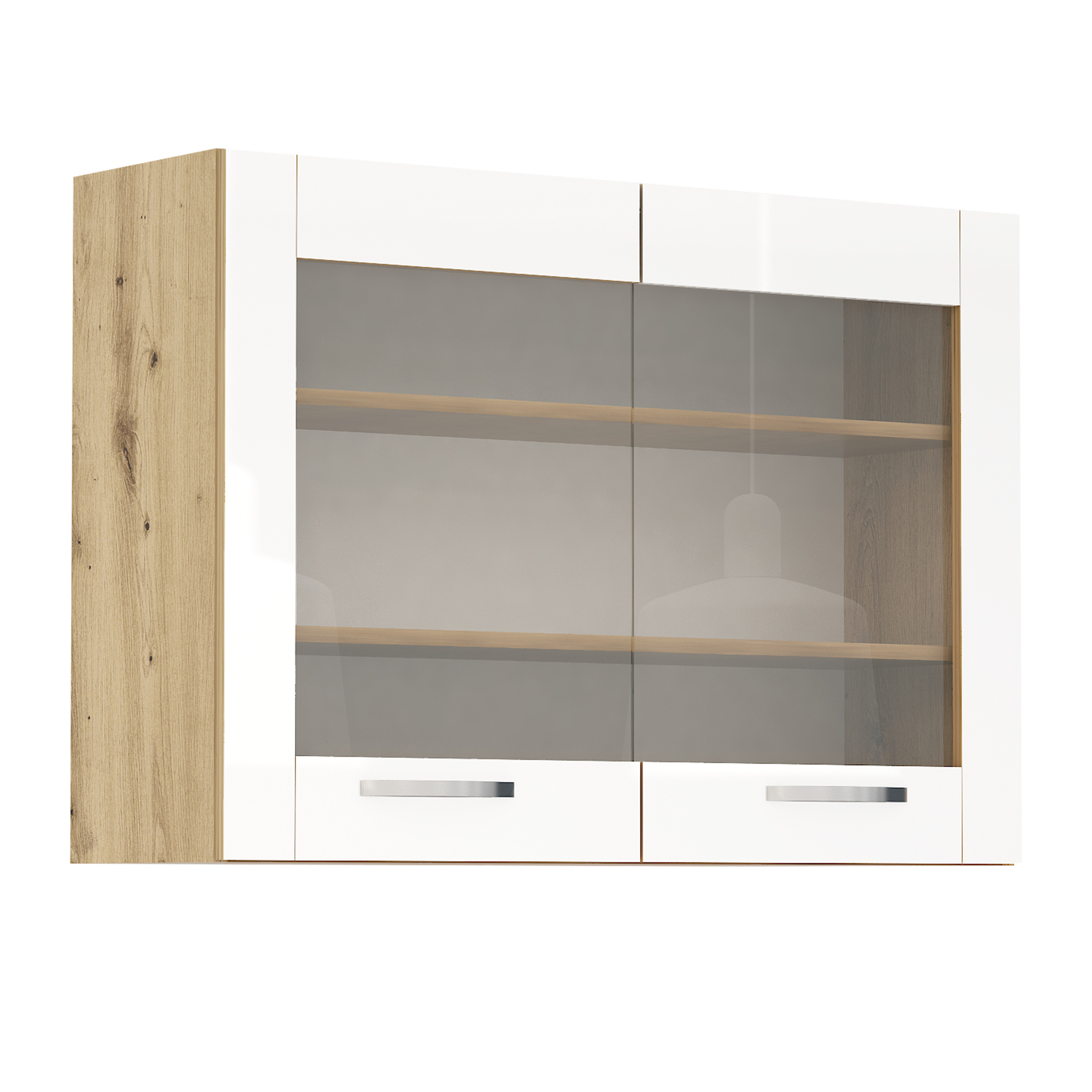 Corp superior vitrina G27 Loren, 100x70, alb lucios