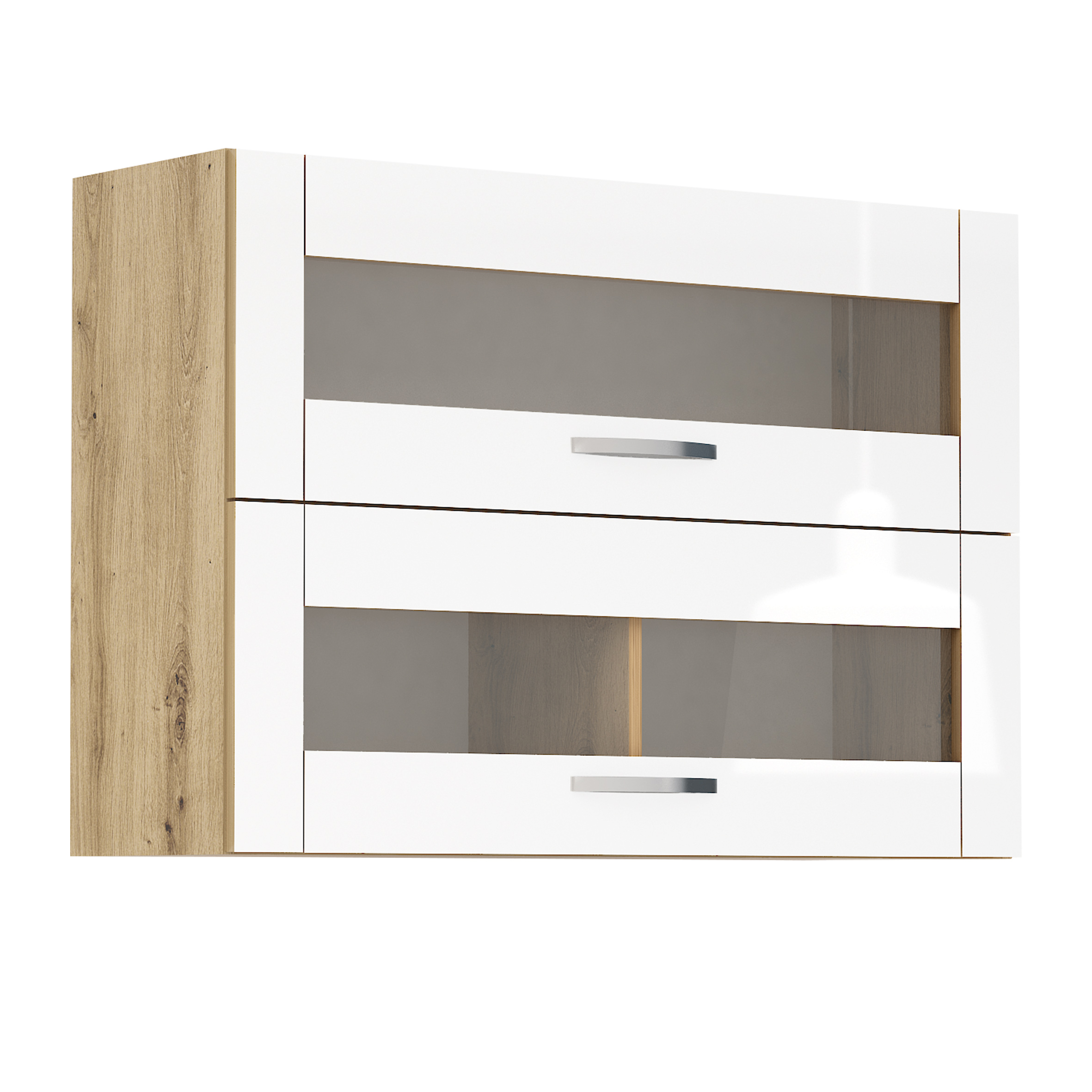 Corp superior vitrina G38 Loren, 100x70, alb lucios