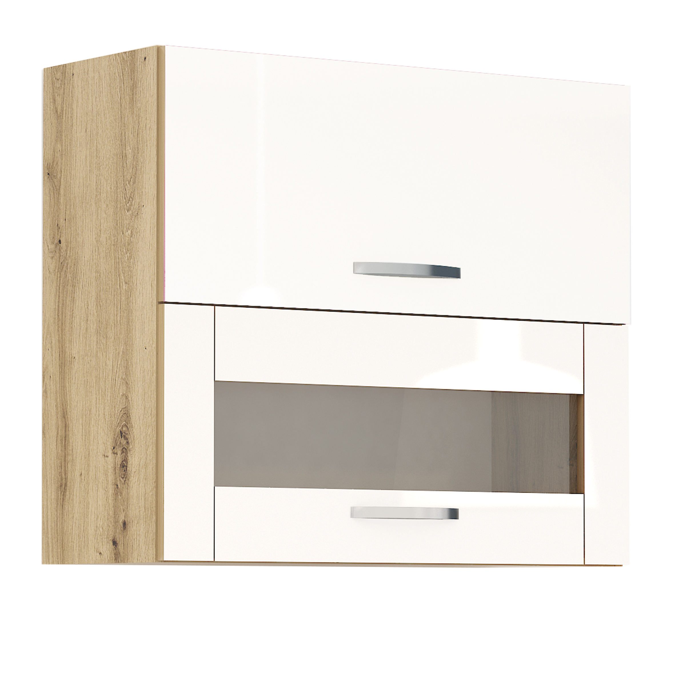 Corp superior vitrina G41 Loren, 80x70, alb lucios
