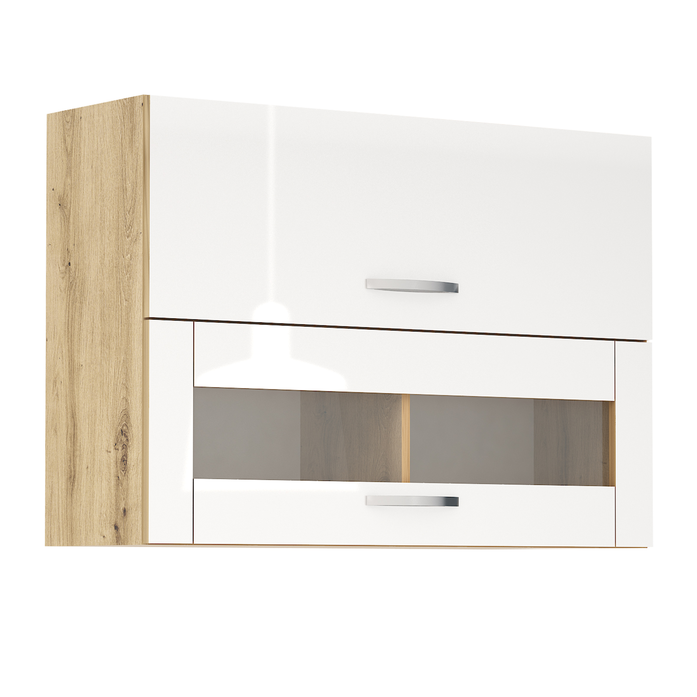 Corp superior vitrina G42 Loren, 100x70, alb lucios