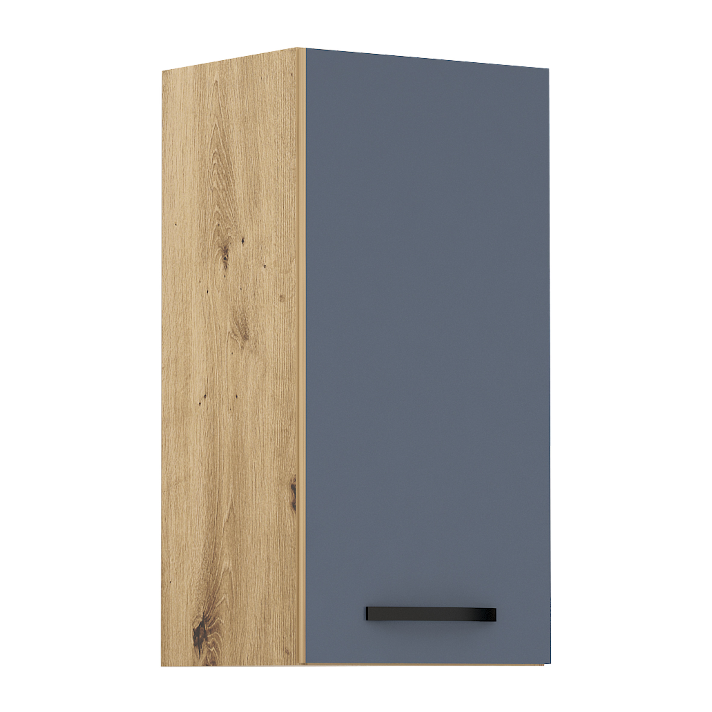 Corp superior Loren G60, 1 ușă, 35x70, albastru mat/artizan