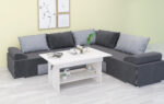 Mauta de cafea extensibila Eli, 120-155x65x57.5-70, blanco