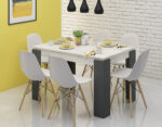 Masa Verona, 120(160)x80x74, antracit/ pacific