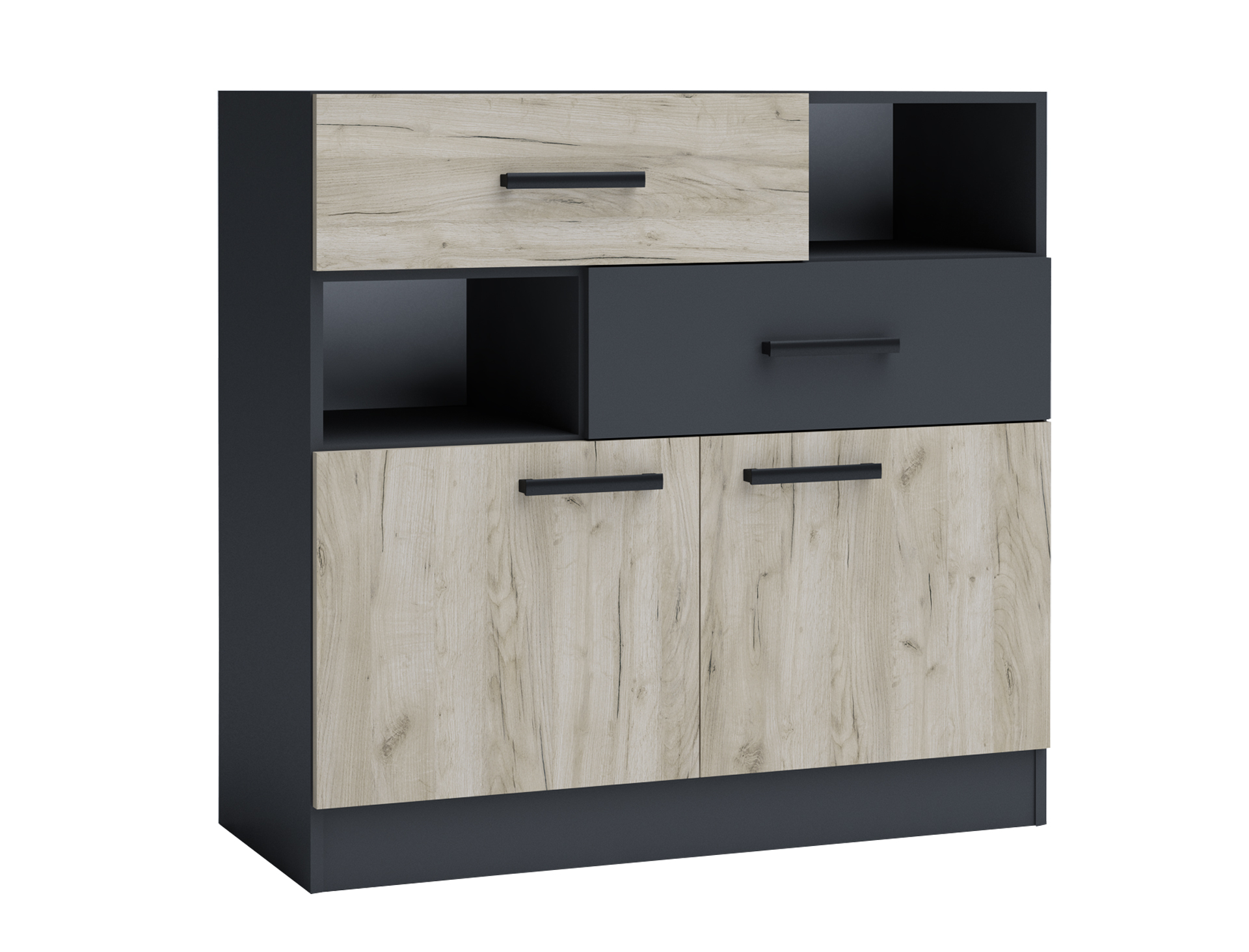 Set dormitor Moca, graycraft/ antracit - imagine 8