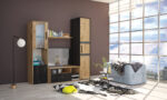 Living Sara, 185x180, stejar wotan/silk nero