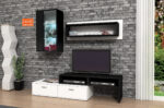 Living Sion, 170x190, alb/negru