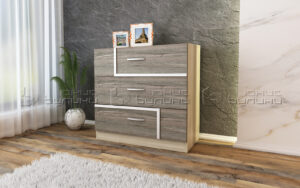 Comoda Torino, 70x43x73, stejar sherman/ pin allen