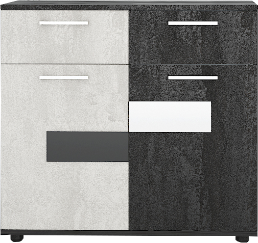 Set dormitor Vega, silk nero / silk light - imagine 3