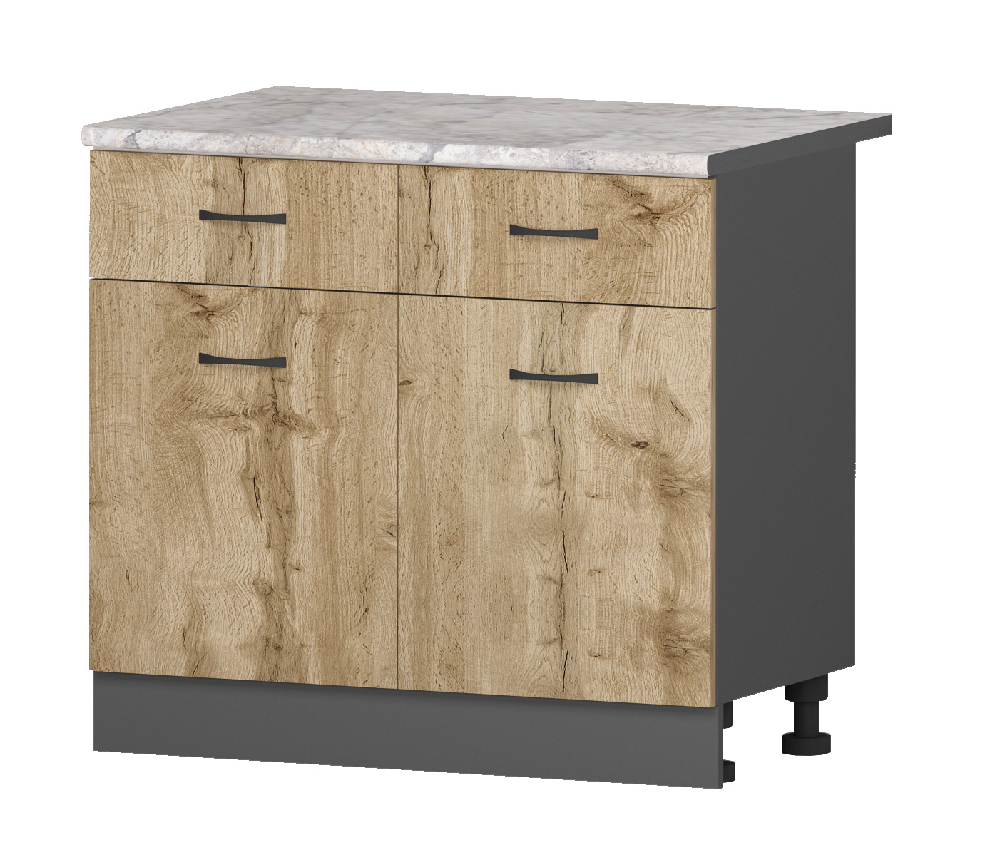 Corp inferior Verona B63, 100x87, stejar wotan/ antracit