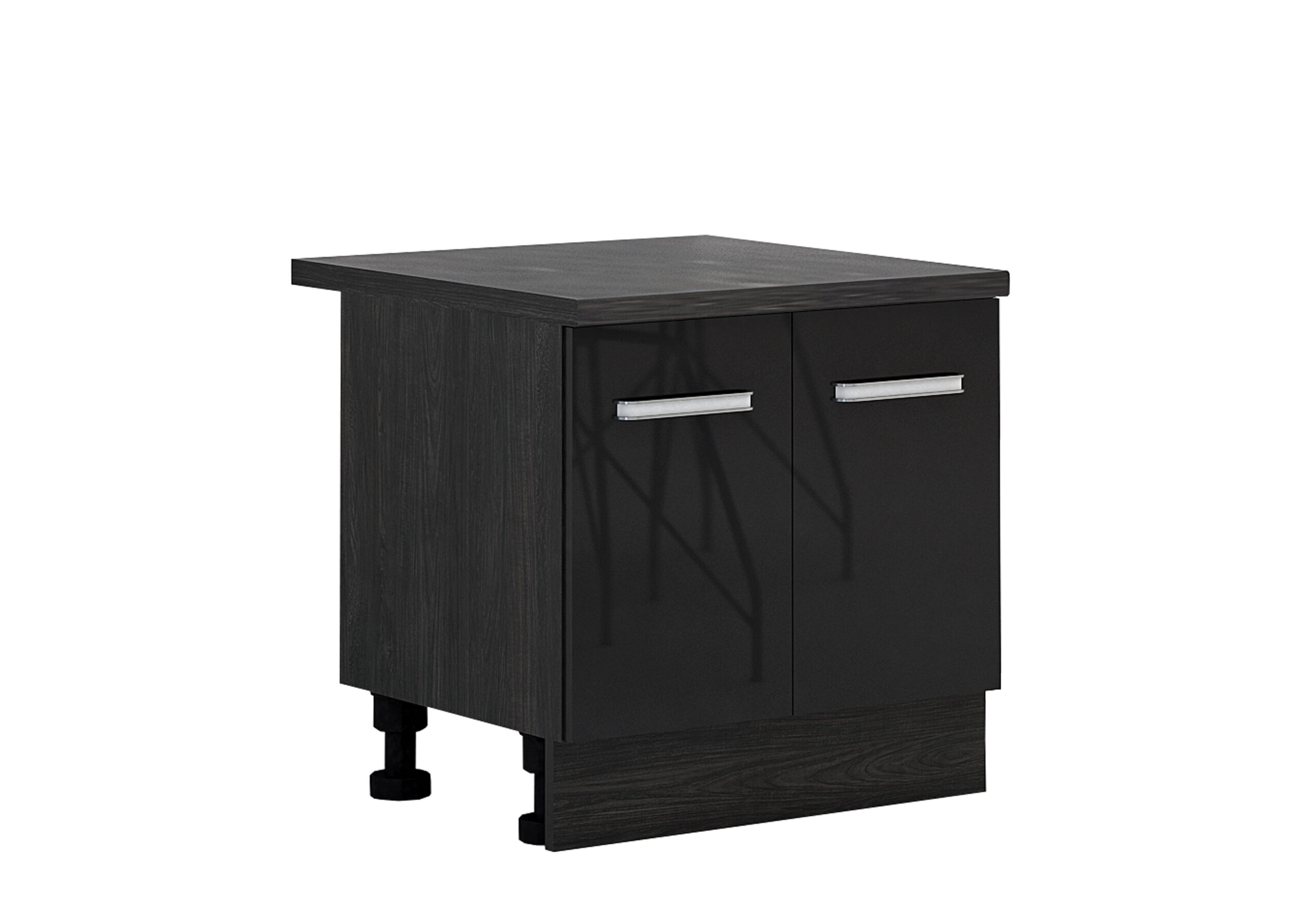 Corp inferior cuptor independent Elinor B50, 60x48, negru lucios/ stejar carbon