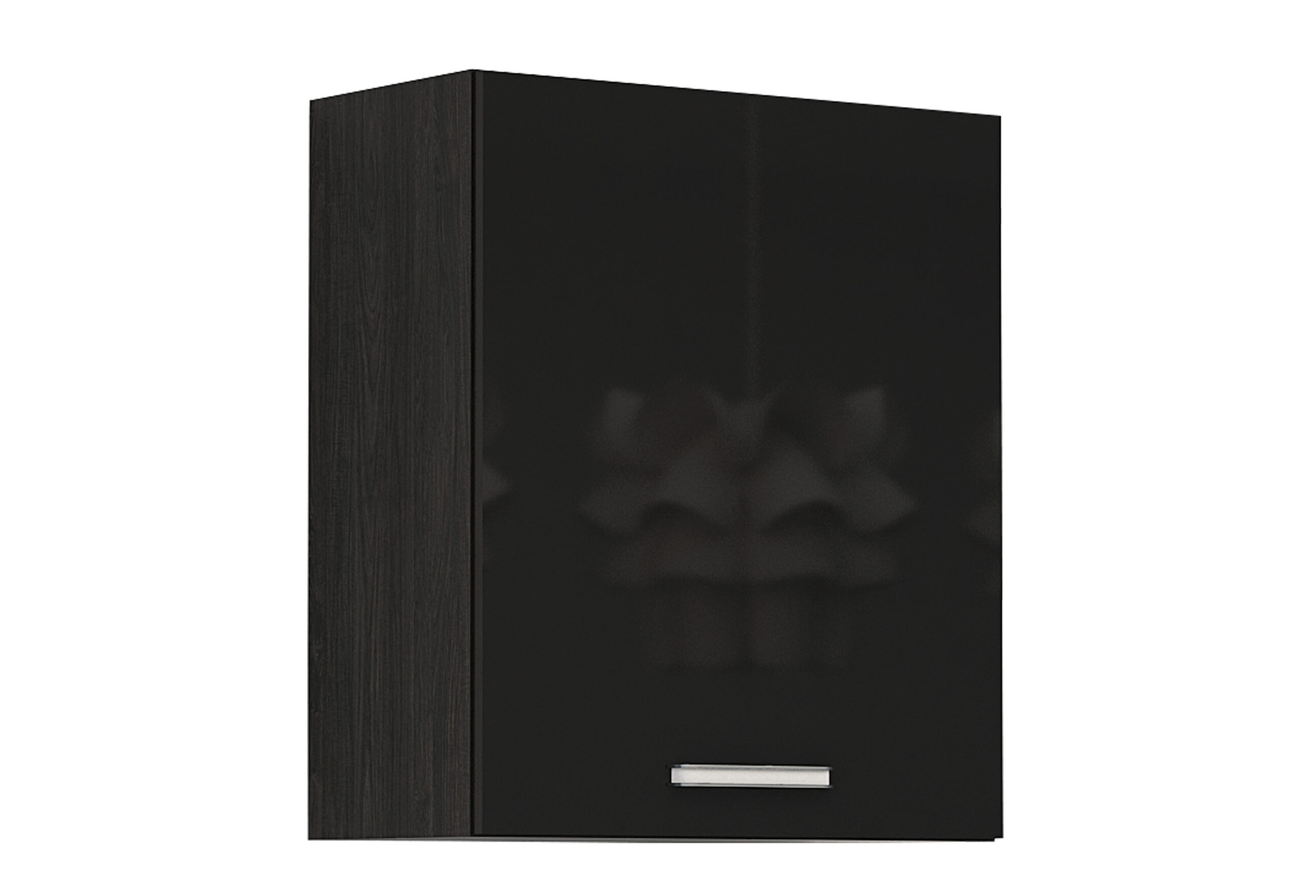 Corp superior Elinor G16, 60x70, negru lucios/stejar carbon