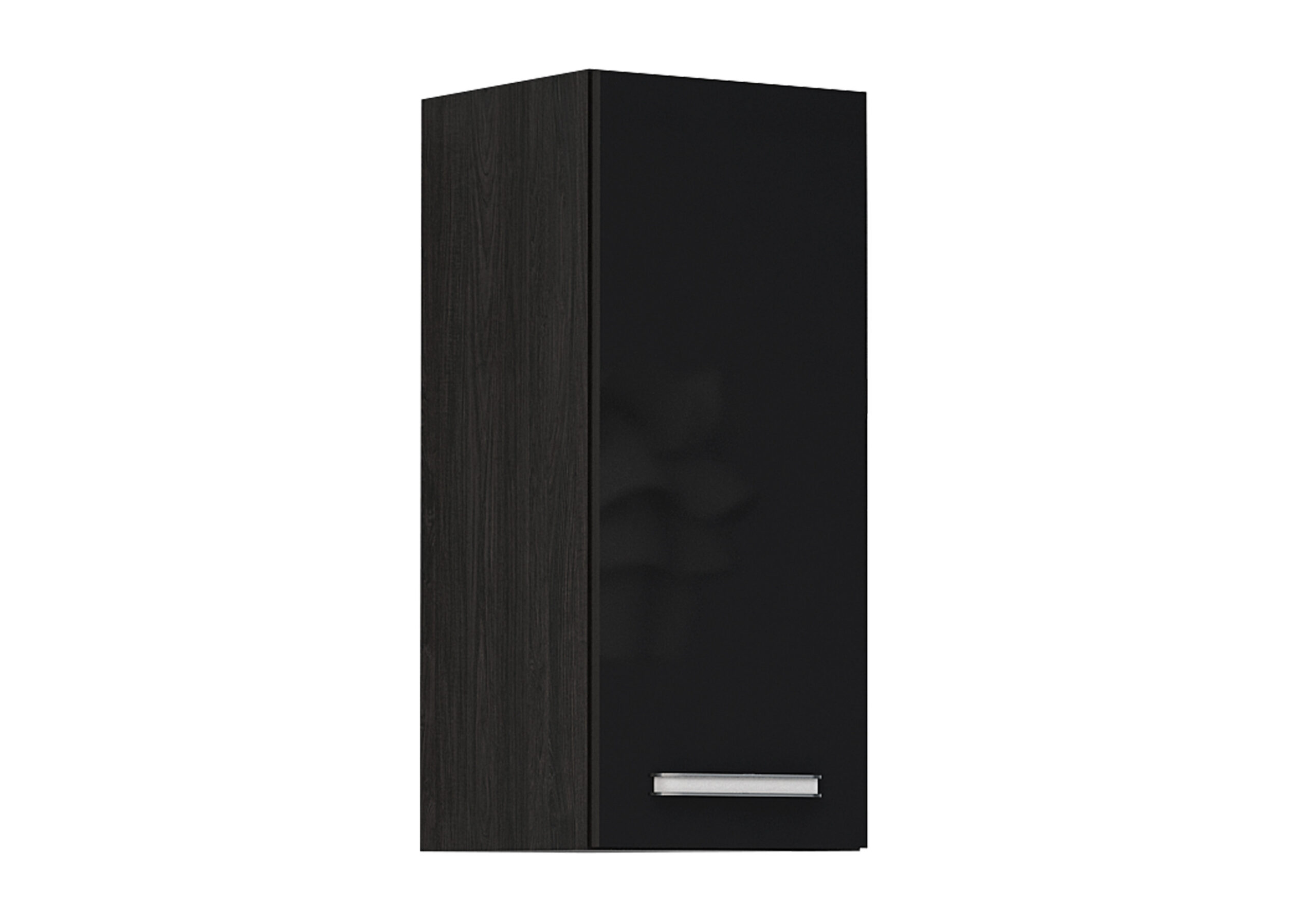 Corp superior Elinor G23, 30x70, negru lucios/ stejar carbon