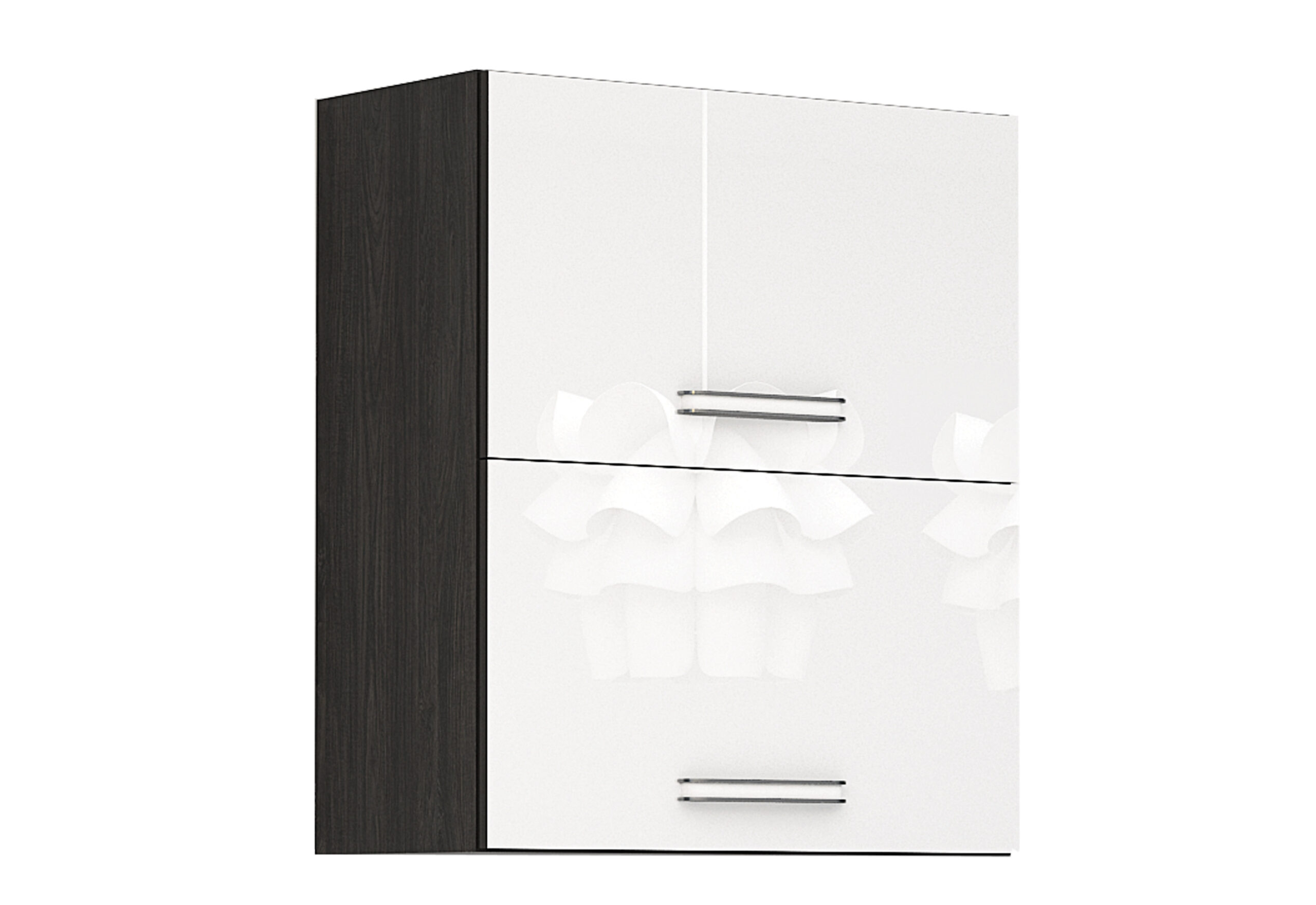 Corp superior Elinor G32, 60x70, alb lucios/stejar carbon