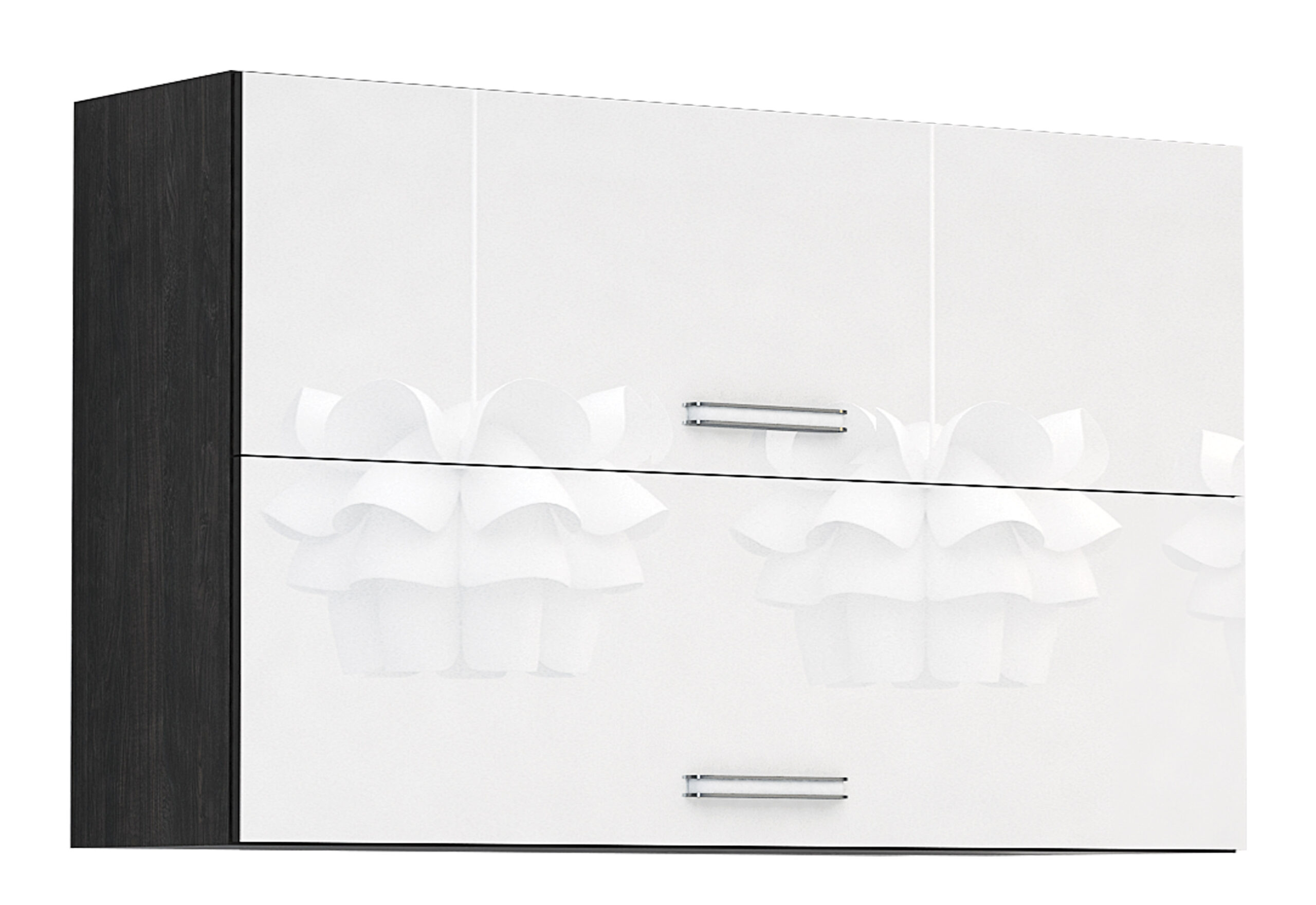 Corp superior Elinor G35, 120x70, alb lucios/stejar carbon