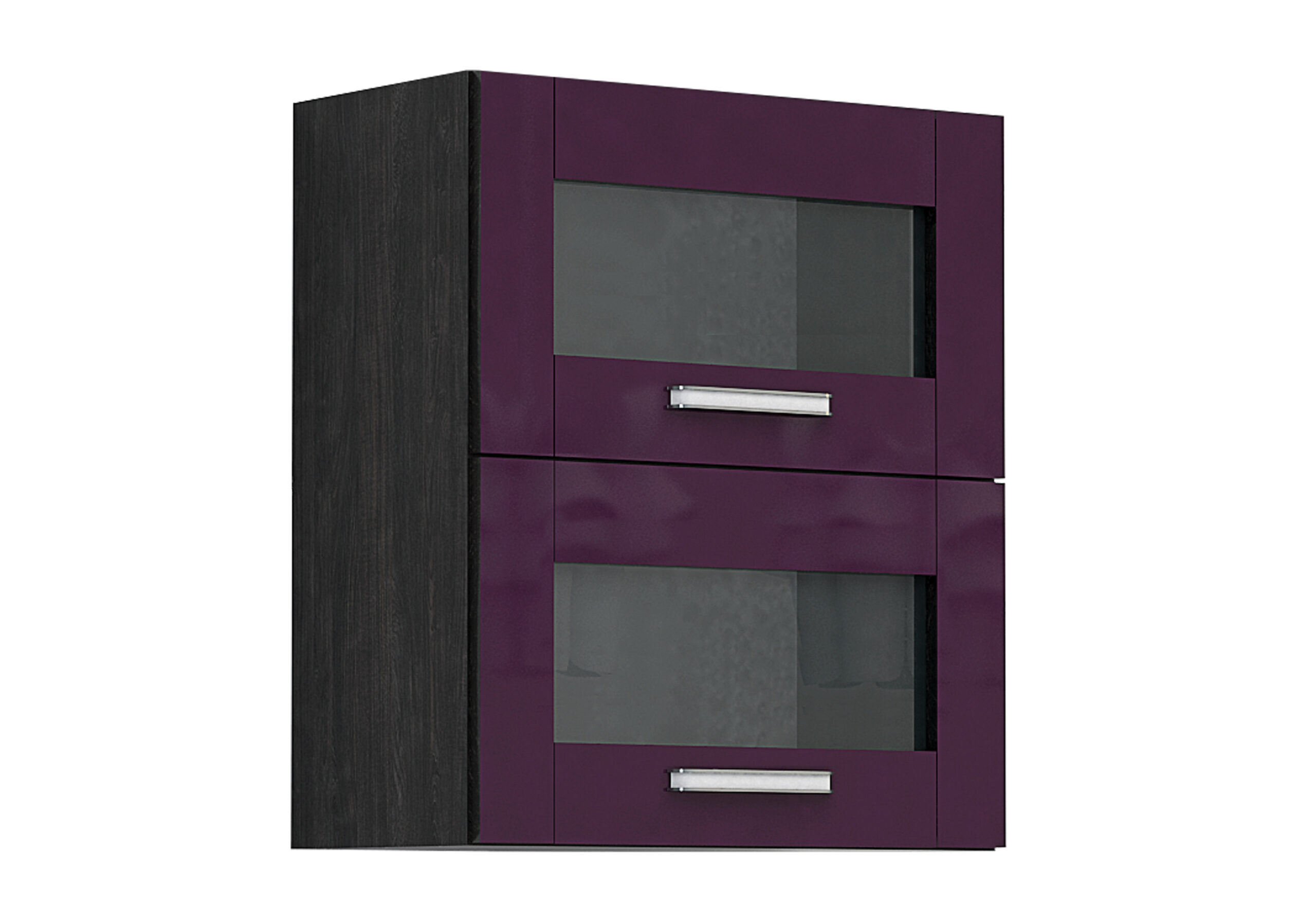 Corp superior vitrina Elinor G36, 60x70, violet lucios/stejar carbon
