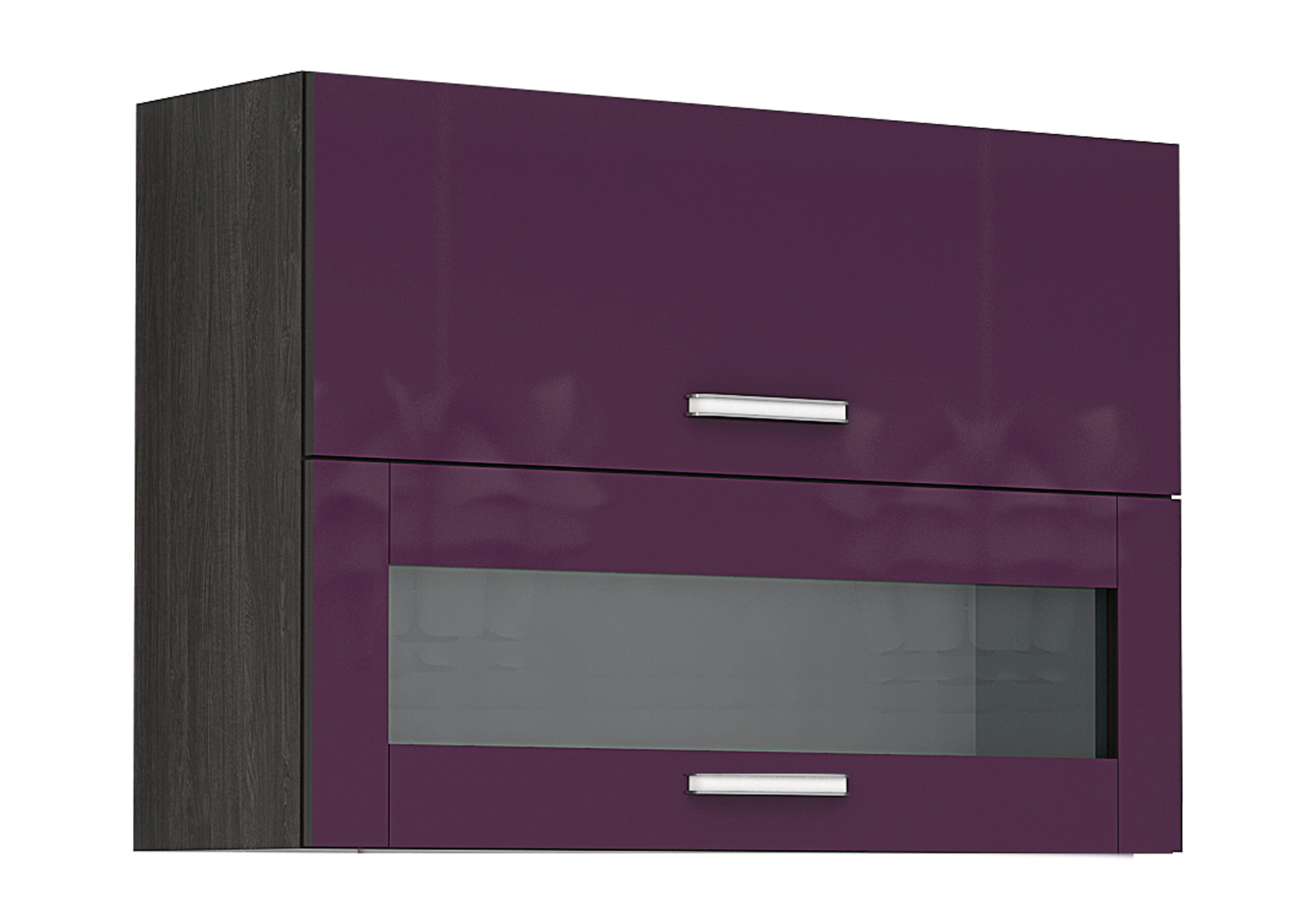 Corp superior vitrina Elinor G42, 100x70, violet lucios/stejar carbon