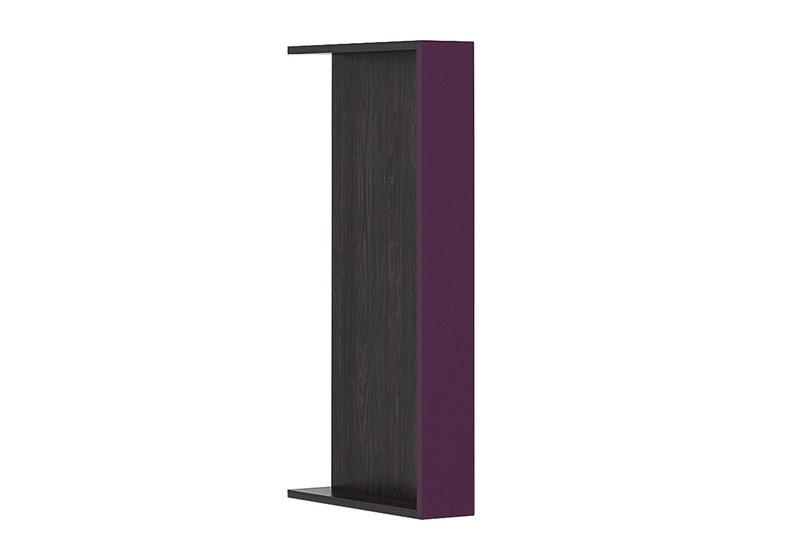 Plinta corp superior Elinor G71, 50x70, violet lucios/stejar carbon
