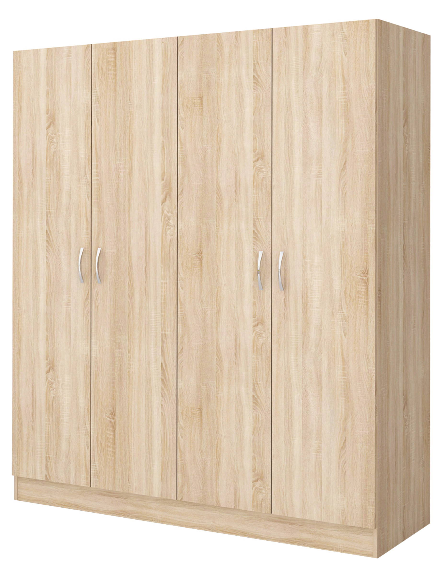 Dulap Apolo 6, 4 usi, 160x52x181, stejar sonoma