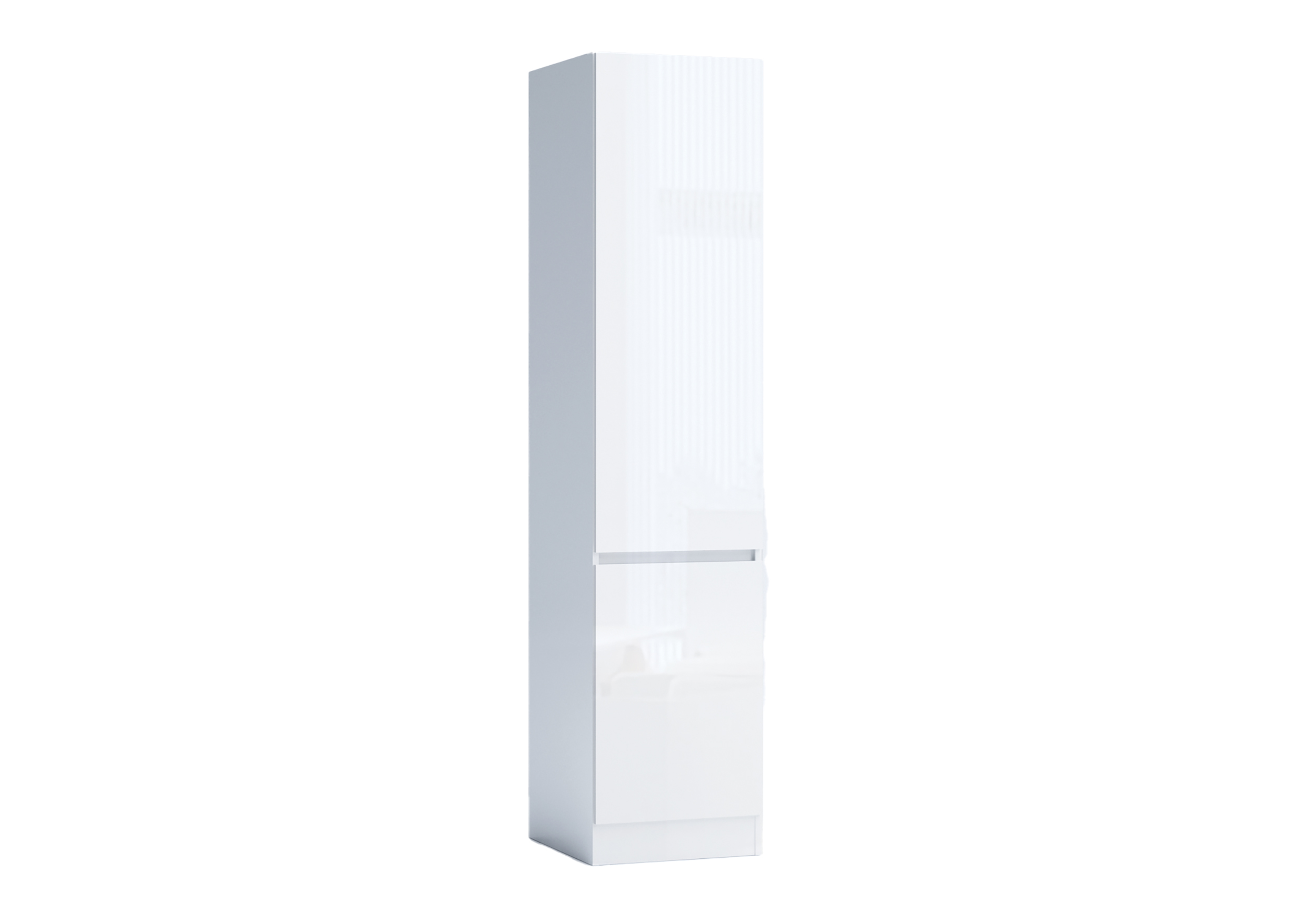 Dulap Leo 1, 45x52x200,2 usi, alb lucios