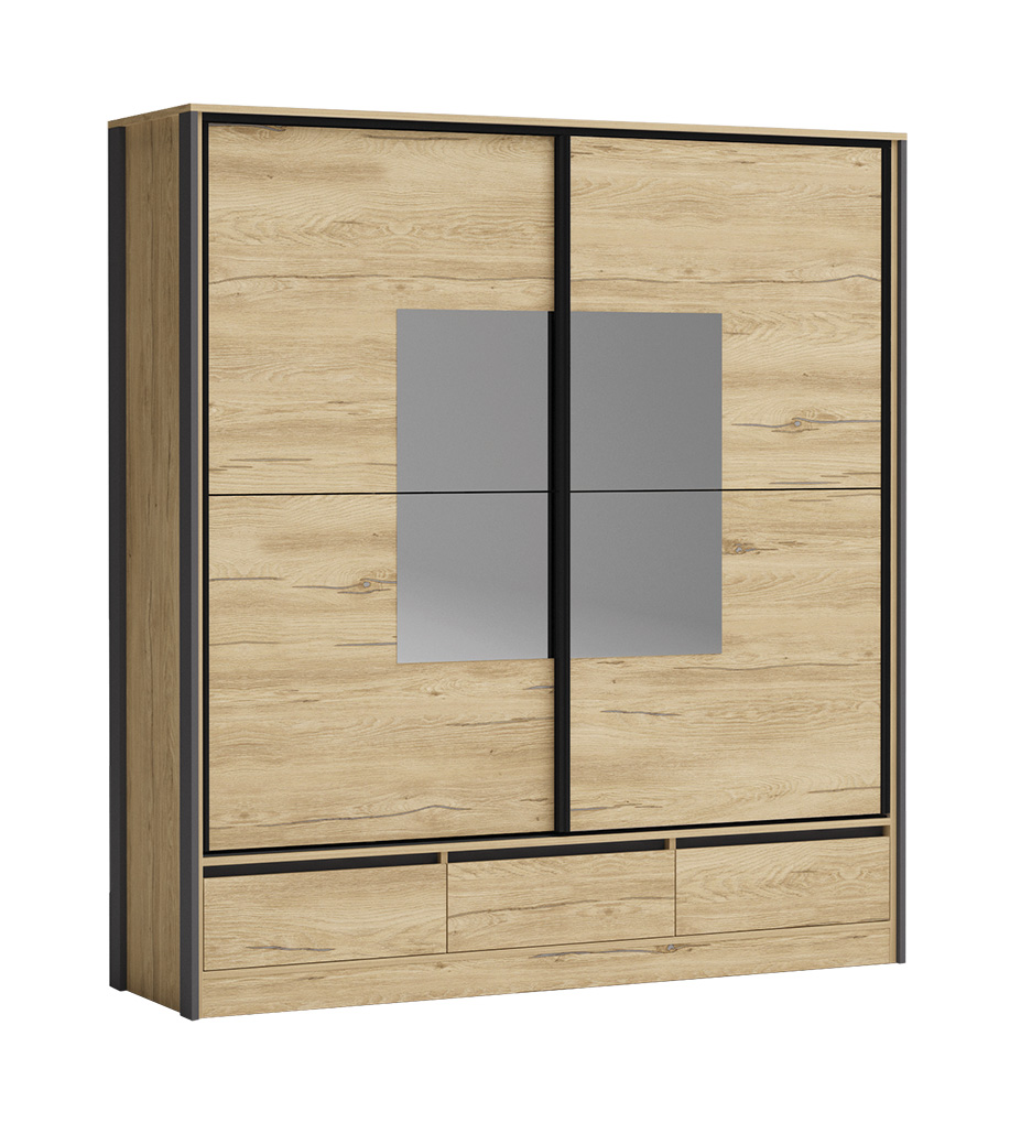 Set dormitor modular Sorento MDF, gold silverjack - imagine 3