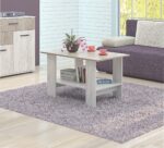 Masuta de cafea Viva, 100x55x55, blanco/ norte