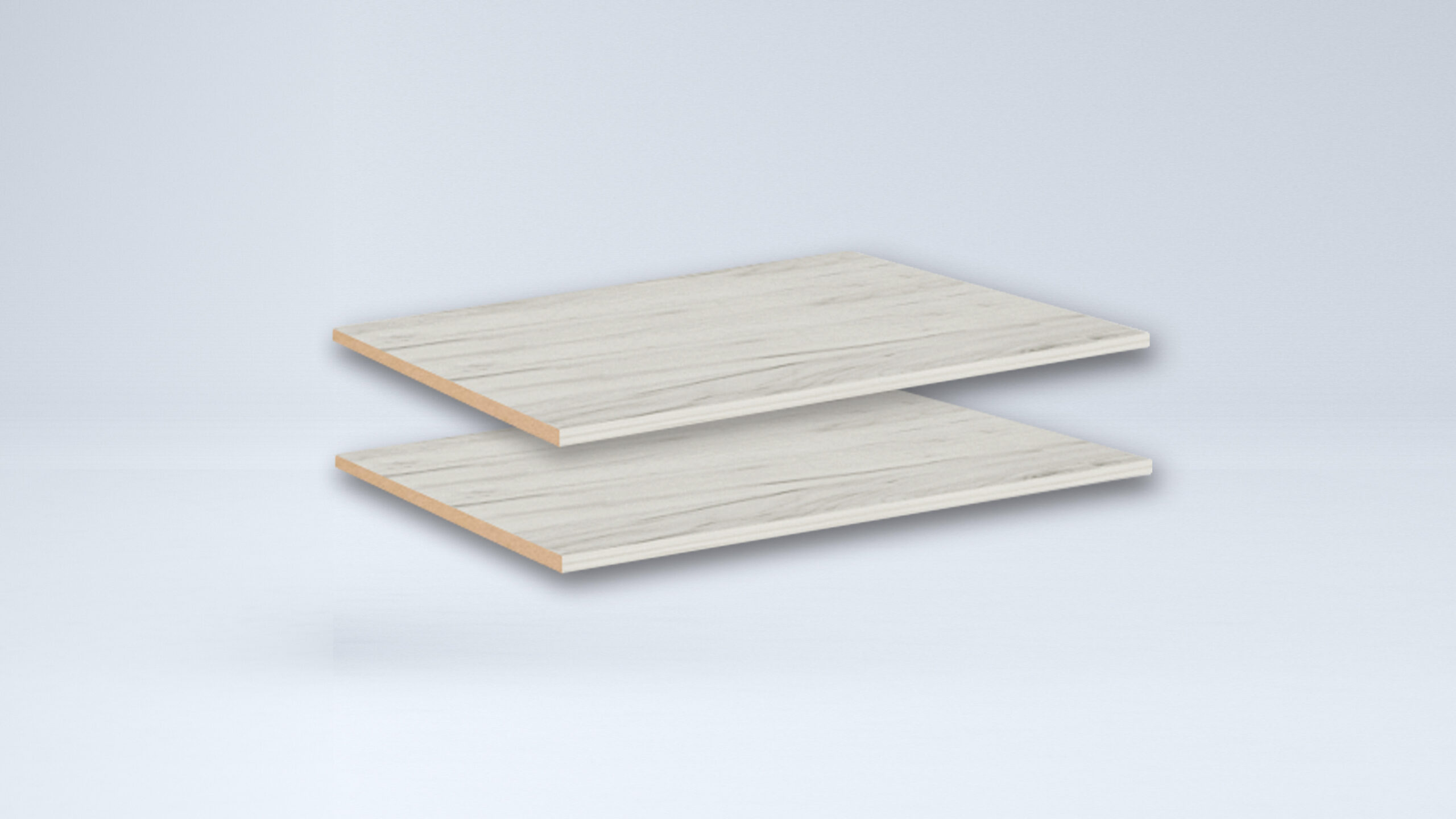 Rafturi dulap Leo 1, 41.8x49, stejar blanco