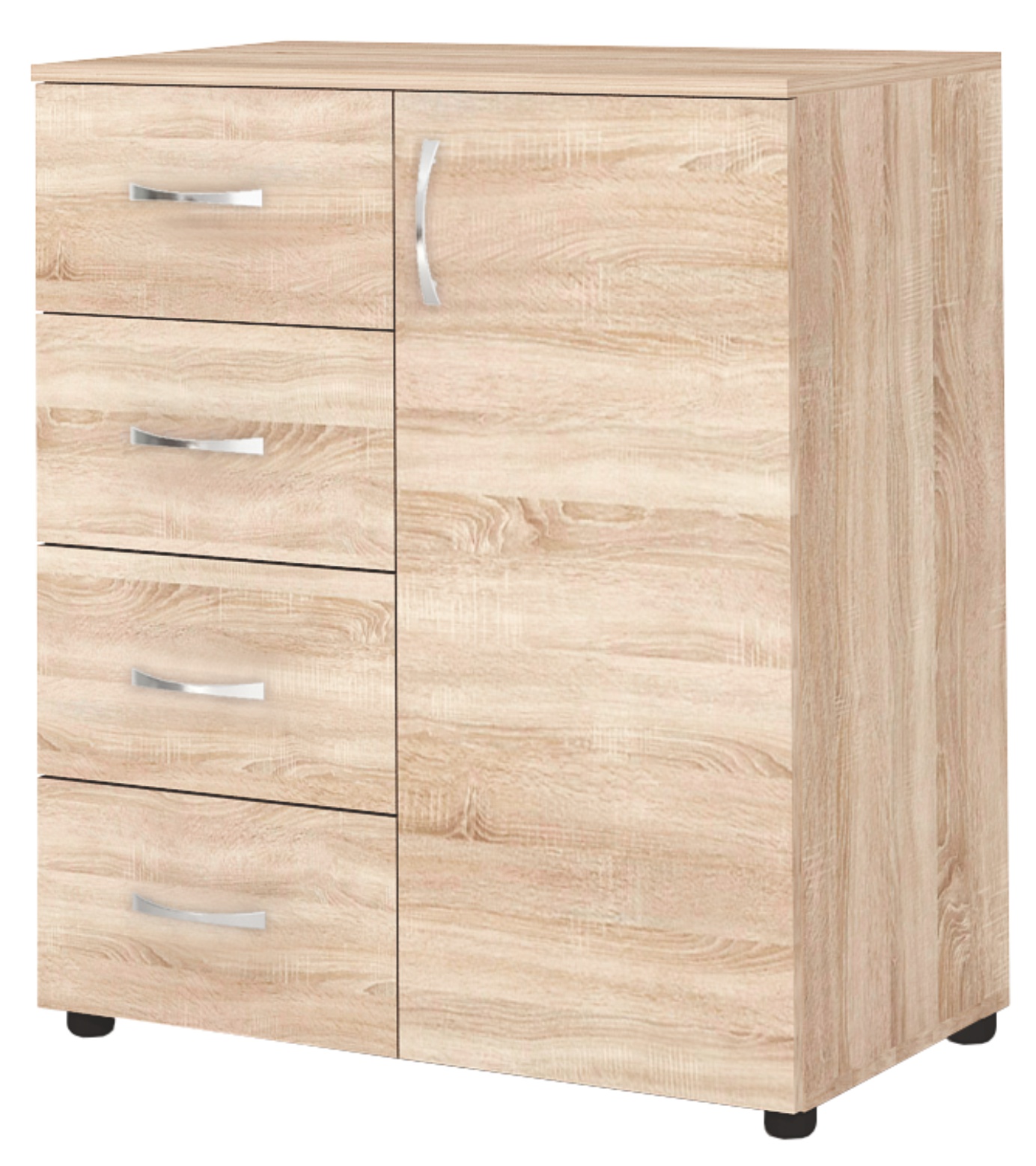 Comoda Apolo 5, 80x43x91, stejar sonoma