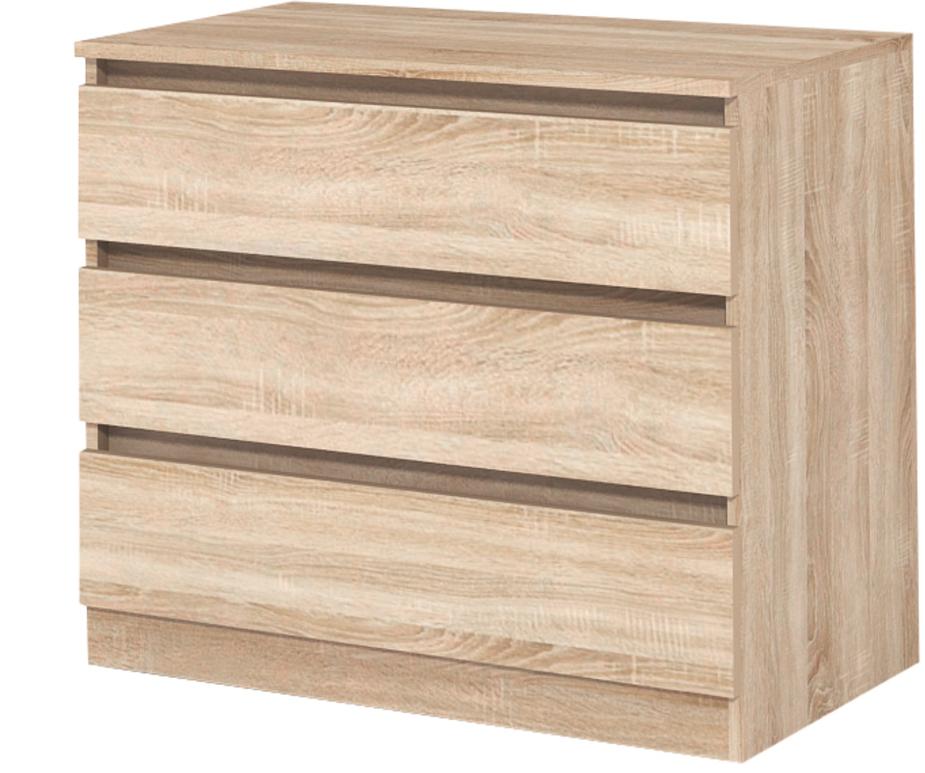 Comoda Leo 3, 80x43x66, stejar sonoma