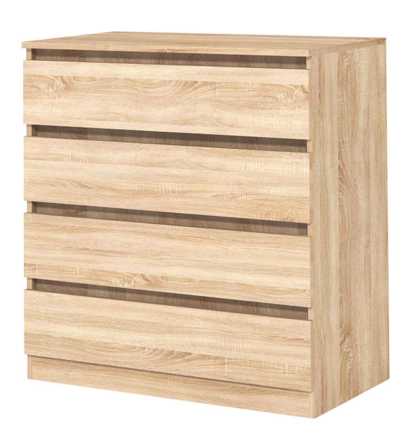 Comoda Leo 4, 80x43x86, stejar sonoma