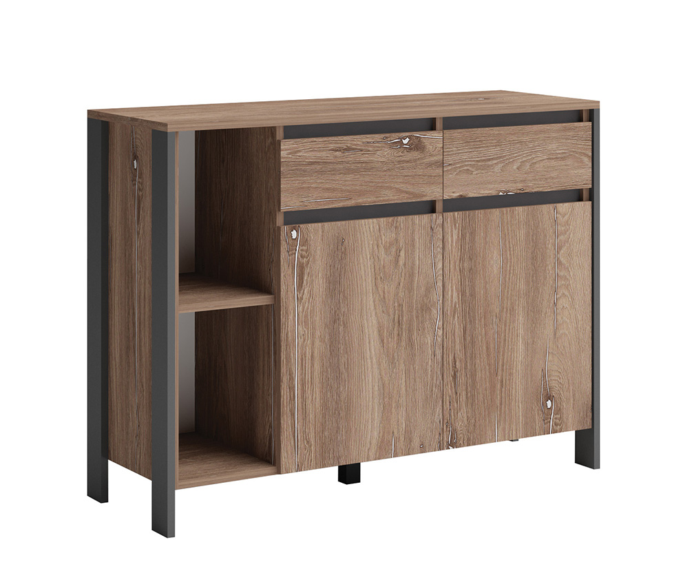 Set dormitor modular Sorento MDF, brown silverjack - imagine 8