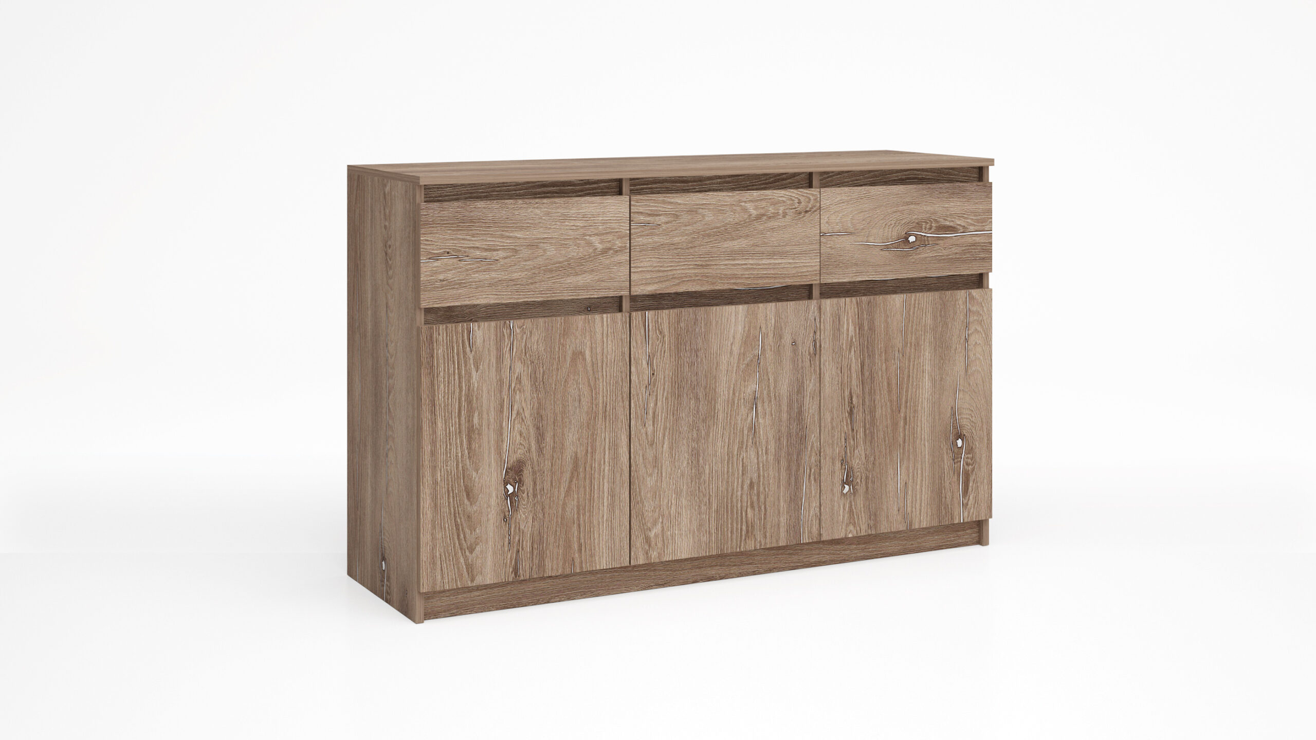 Comoda Leo 9, 135x43x86 brown silverjack